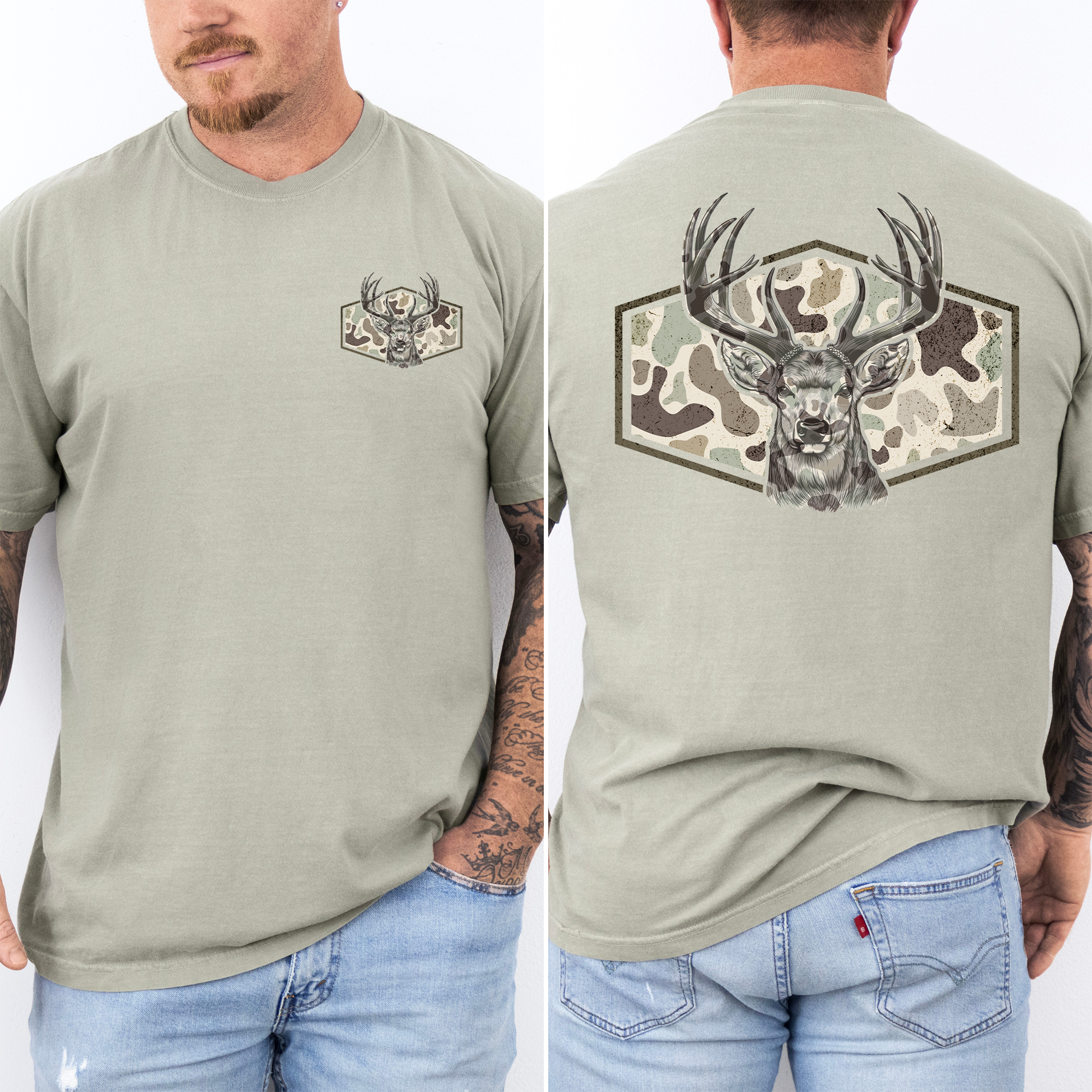 Deer Hunting Dad, Father's Day, Husband, Guy Gift T-Shirt Hoodie, Sweatshirt | PodTeesHub.com