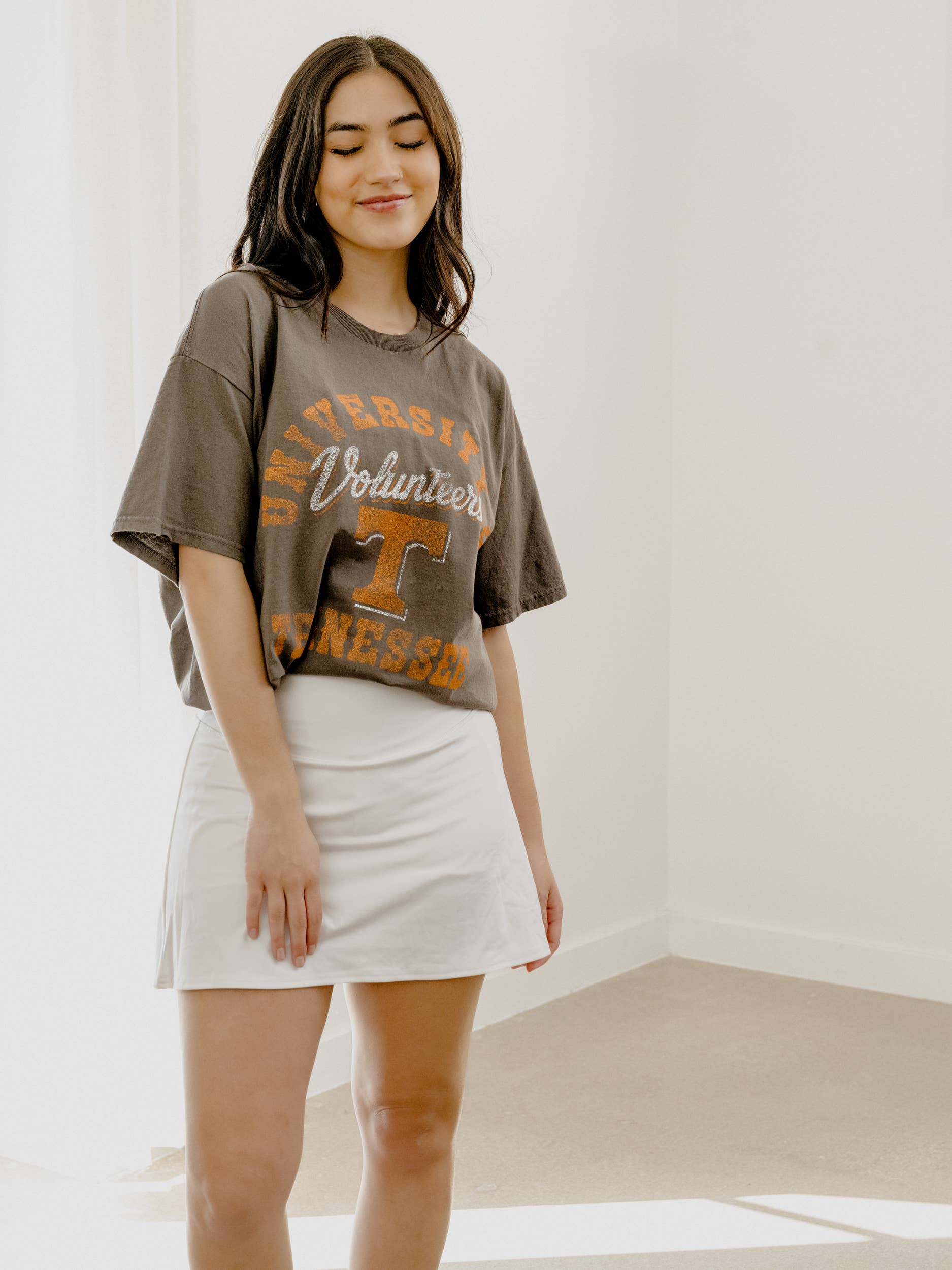 University of Tennessee Vols Draft Charcoal Thrifted Tee Hoodie, Sweatshirt | PodTeesHub.com