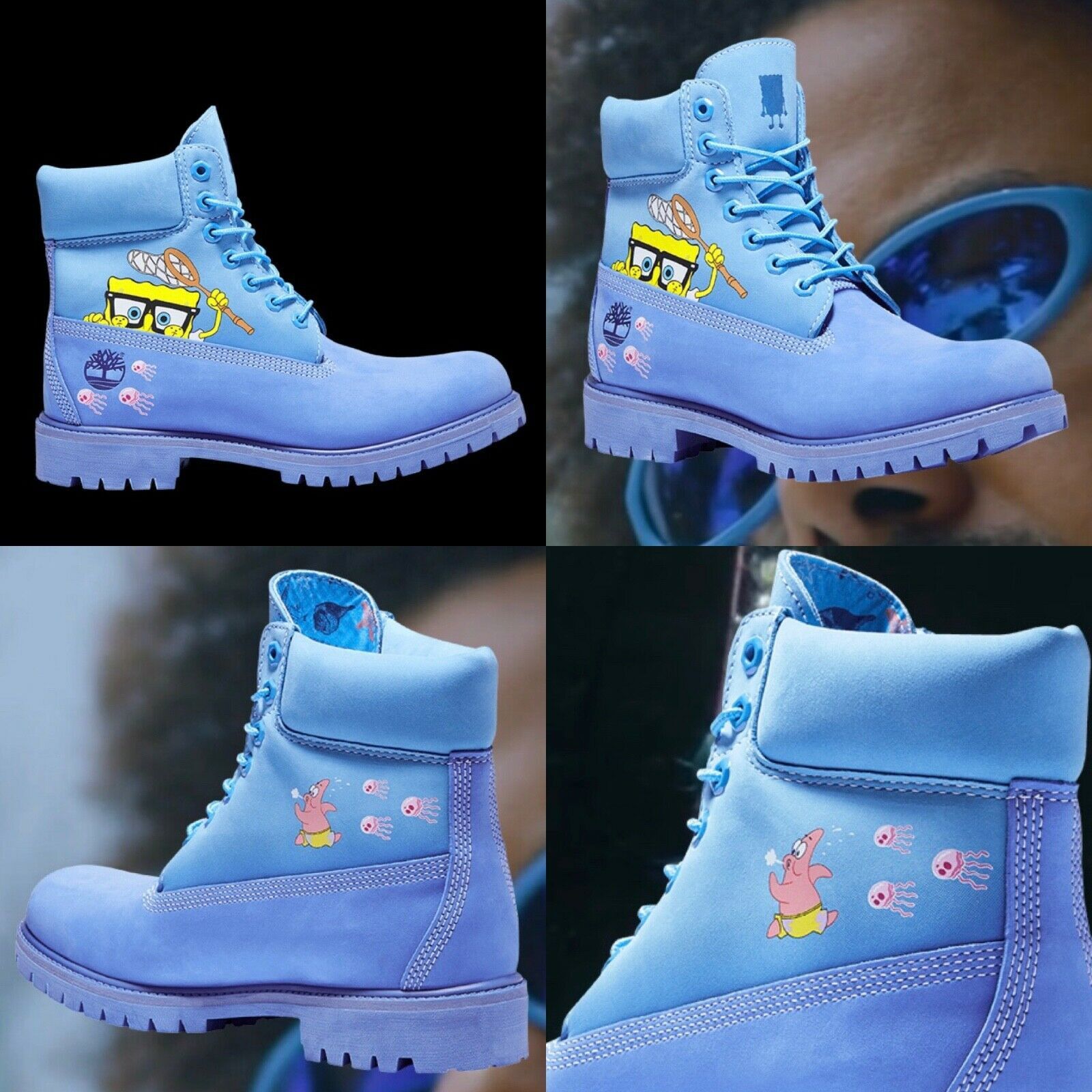 Timberland X Spongebob 6 Blue Boot Size 10 5 T-Shirts, Hoodie, Sweatshirt