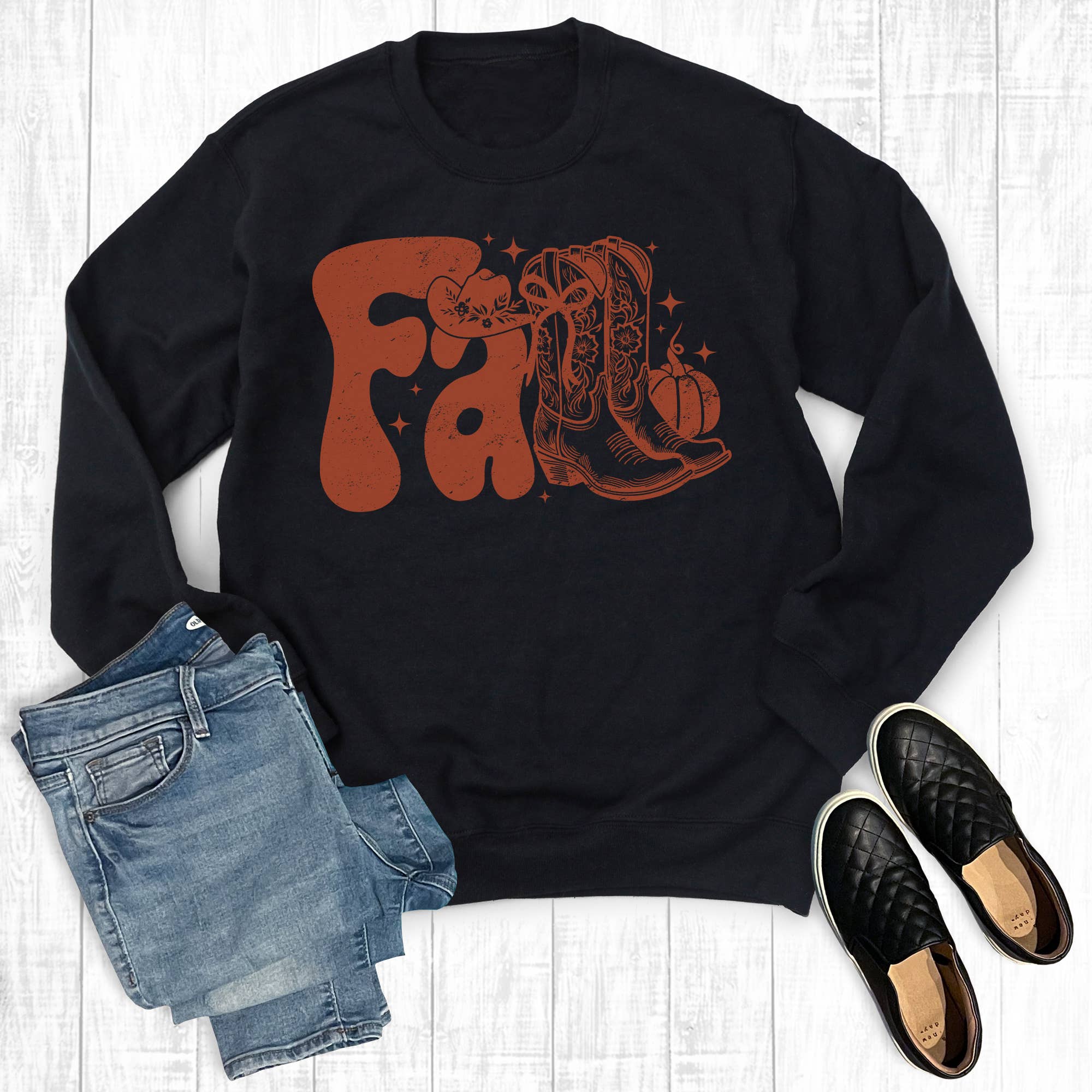 Western Fall Boots Sweatshirt T-Shirts, Hoodie | PodTeesHub.com