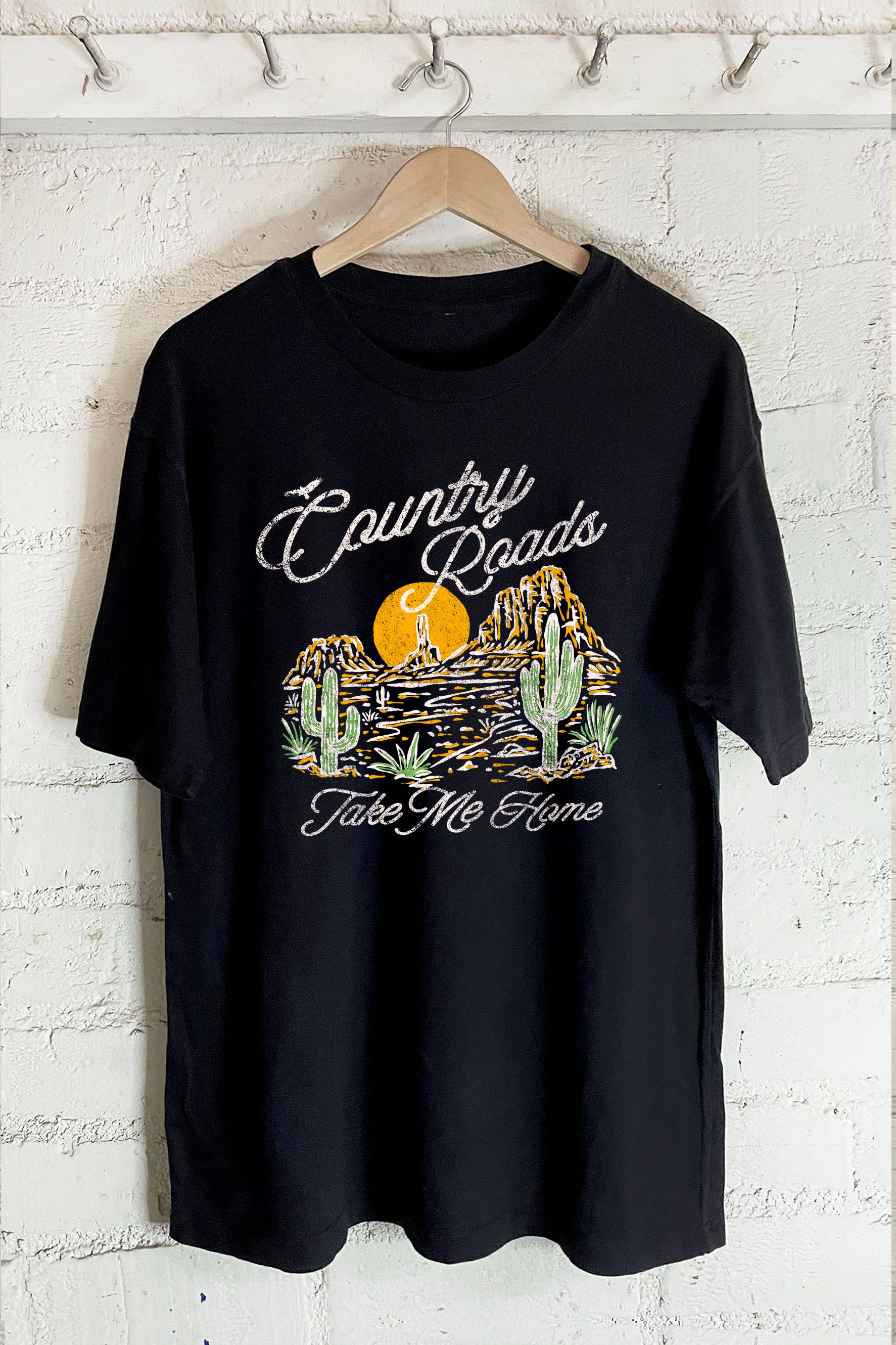 Country Road-Oversized Tee Hoodie, Sweatshirt | PodTeesHub.com