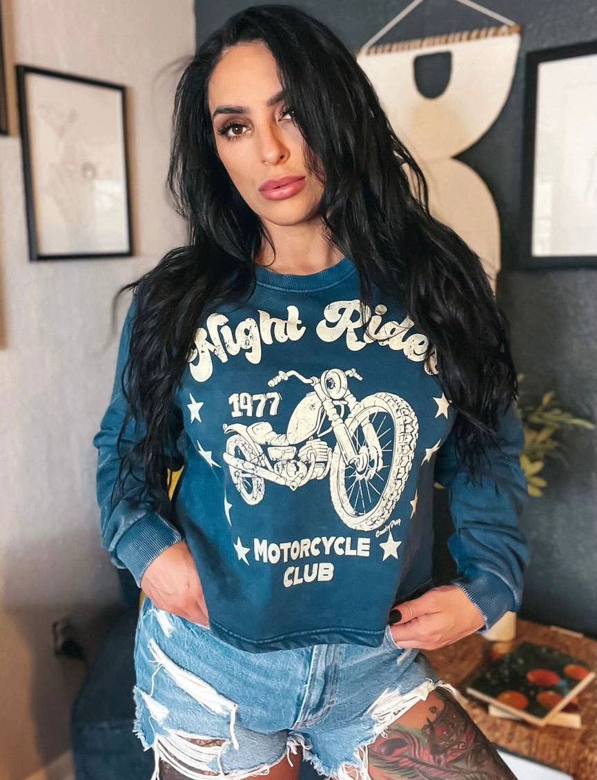 Night Rider 1977 Cropped Crew Sweatshirt T-Shirts, Hoodie | PodTeesHub.com
