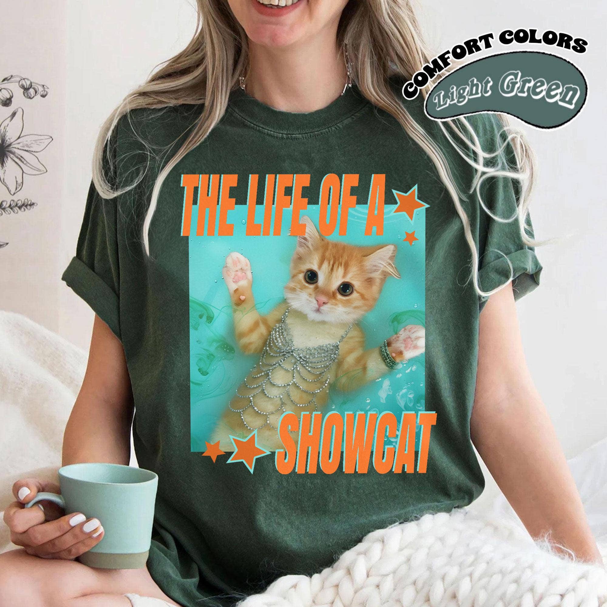 Life of A Showcat Comfort Colors Shirt Hoodie, Sweatshirt | PodTeesHub.com