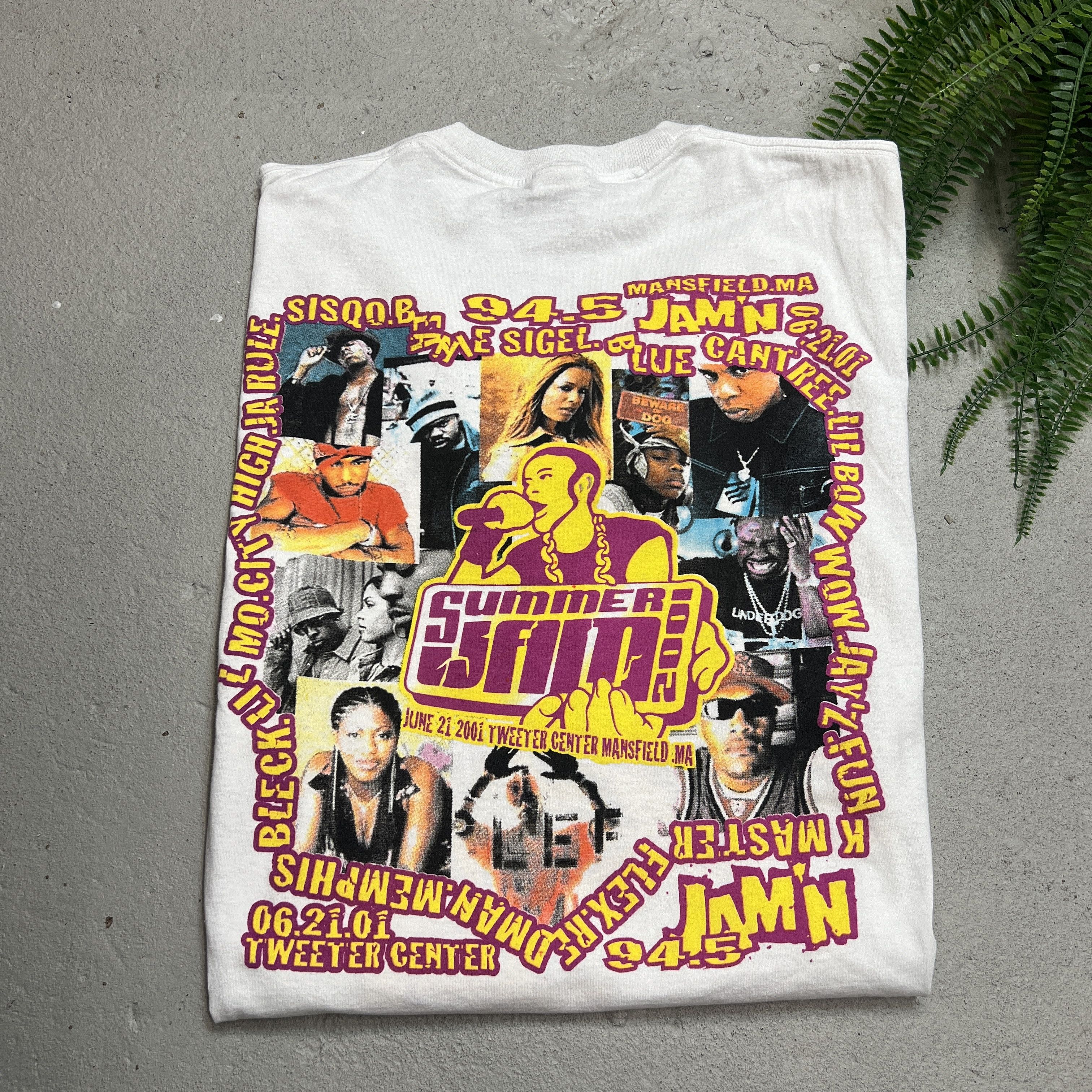 Vintage 2001 Summer Jam Jay Z Concert Promo Tee Hoodie, Sweatshirt | PodTeesHub.com