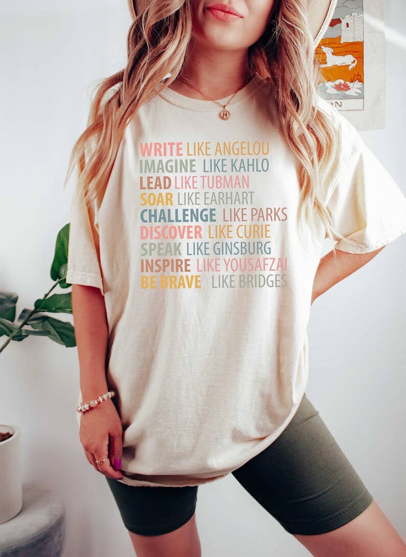 Strong Women T-Shirt, Women's History Month Shirt Hoodie, Sweatshirt | PodTeesHub.com