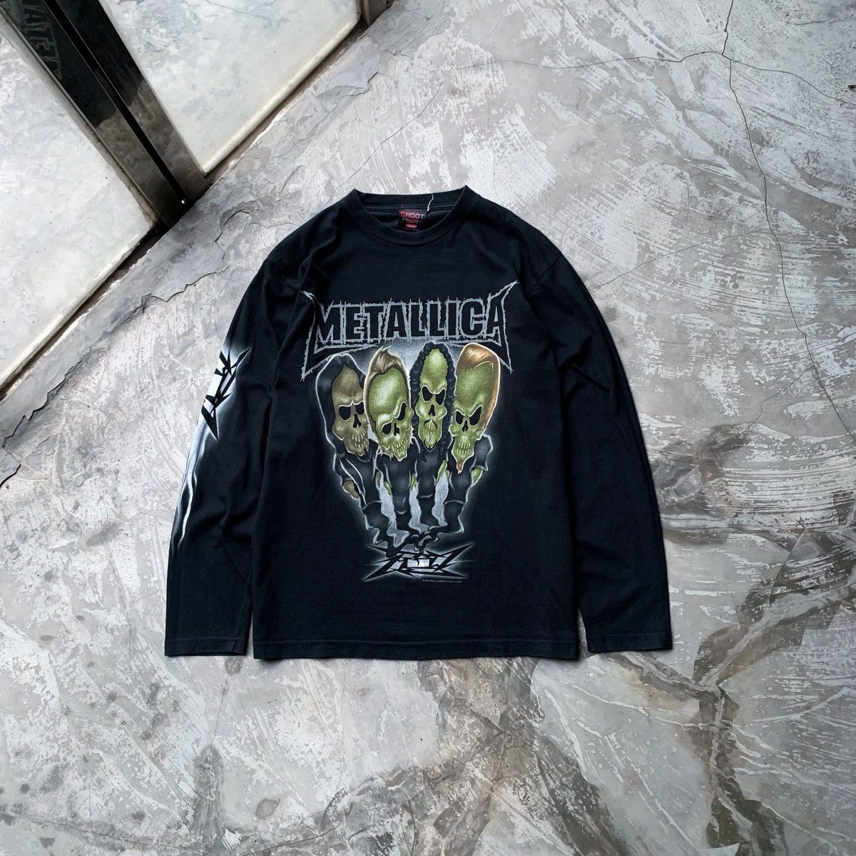 Vtg Metallica Caricature Skull 2003 T-Shirts, Hoodie, Sweatshirt | PodTeesHub.com