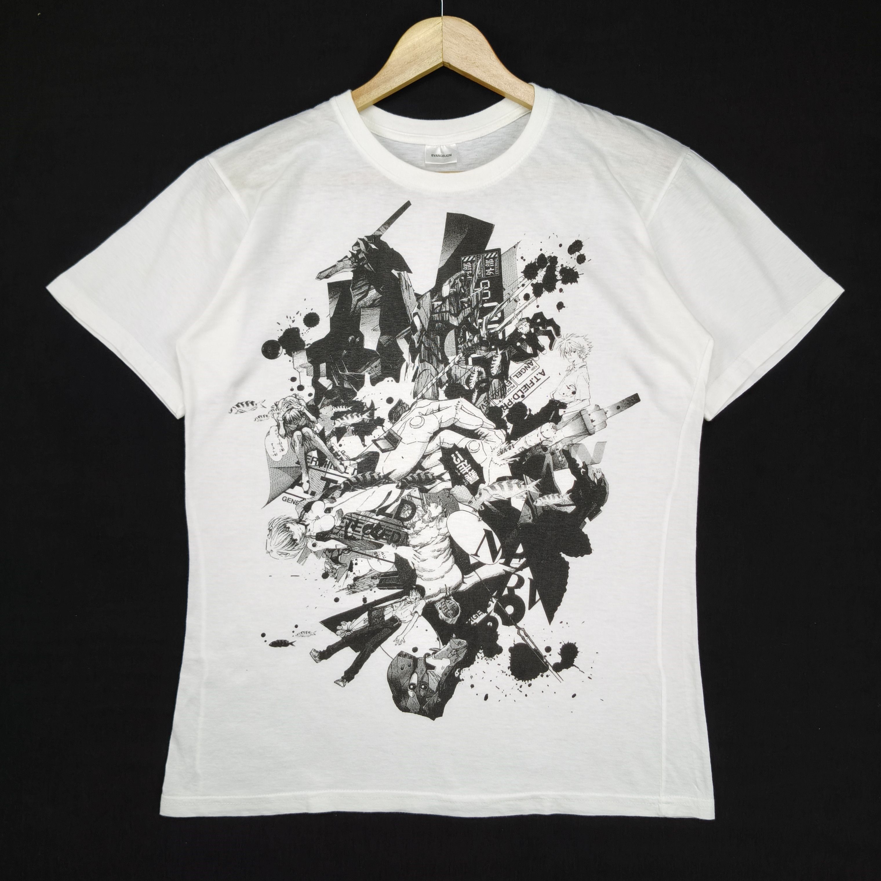 Vintage Neon Genesis Evangelion Anime Manga Shirt M T-Shirts, Hoodie, Sweatshirt