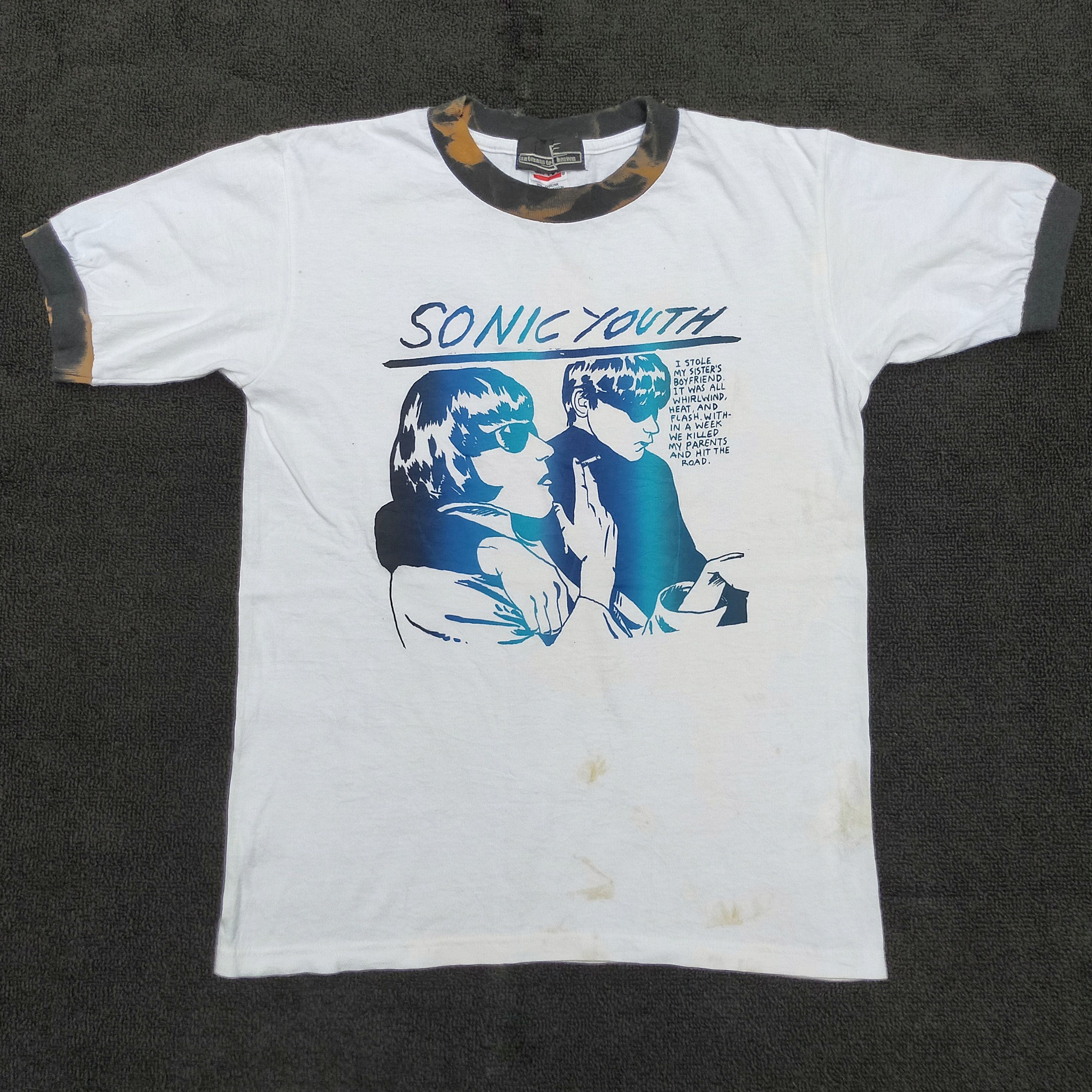 Vintage 00s Sonic Youth Ringer Shirt Hoodie, Sweatshirt | PodTeesHub.com
