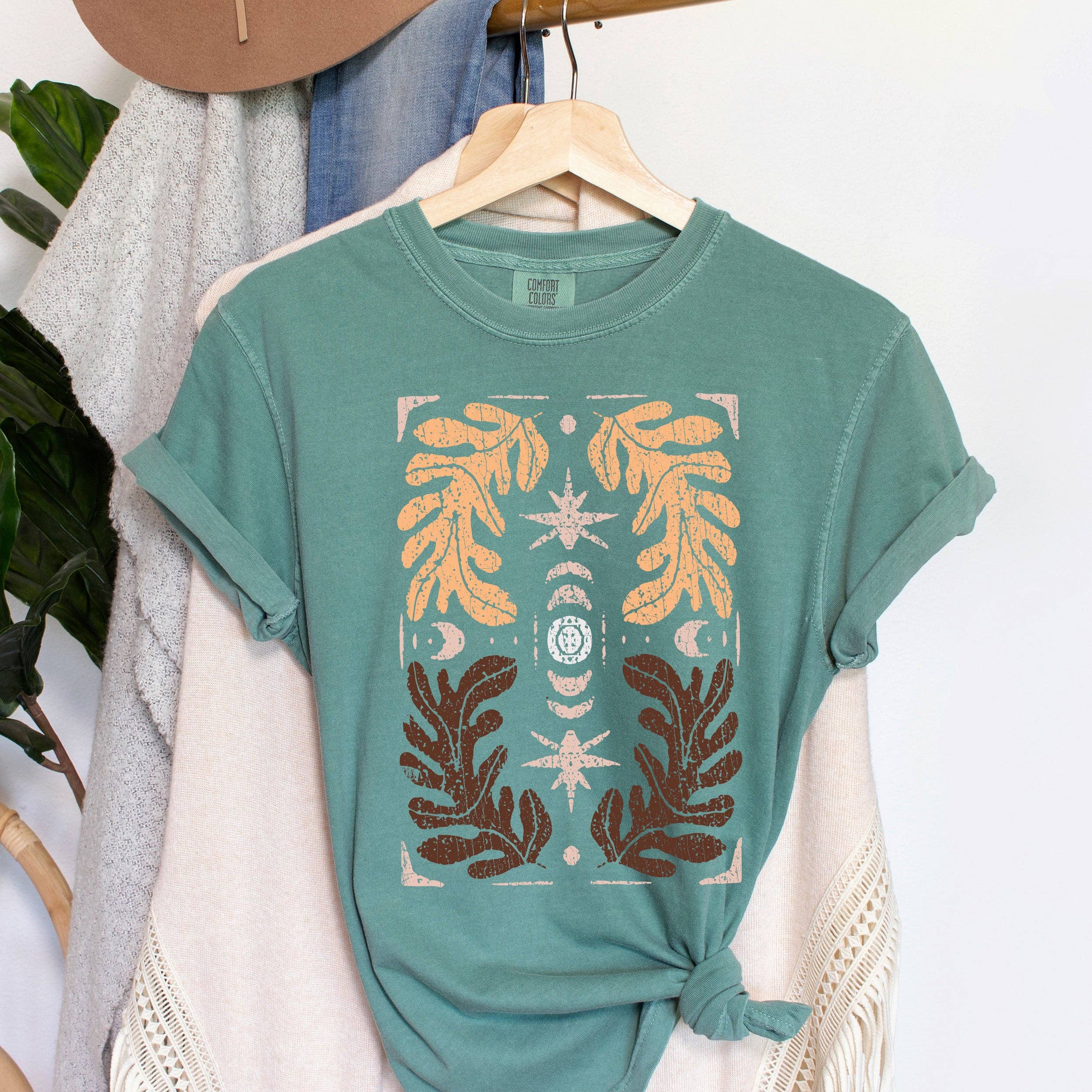 Mystical and Floral Vintage T-Shirt Hoodie, Sweatshirt | PodTeesHub.com