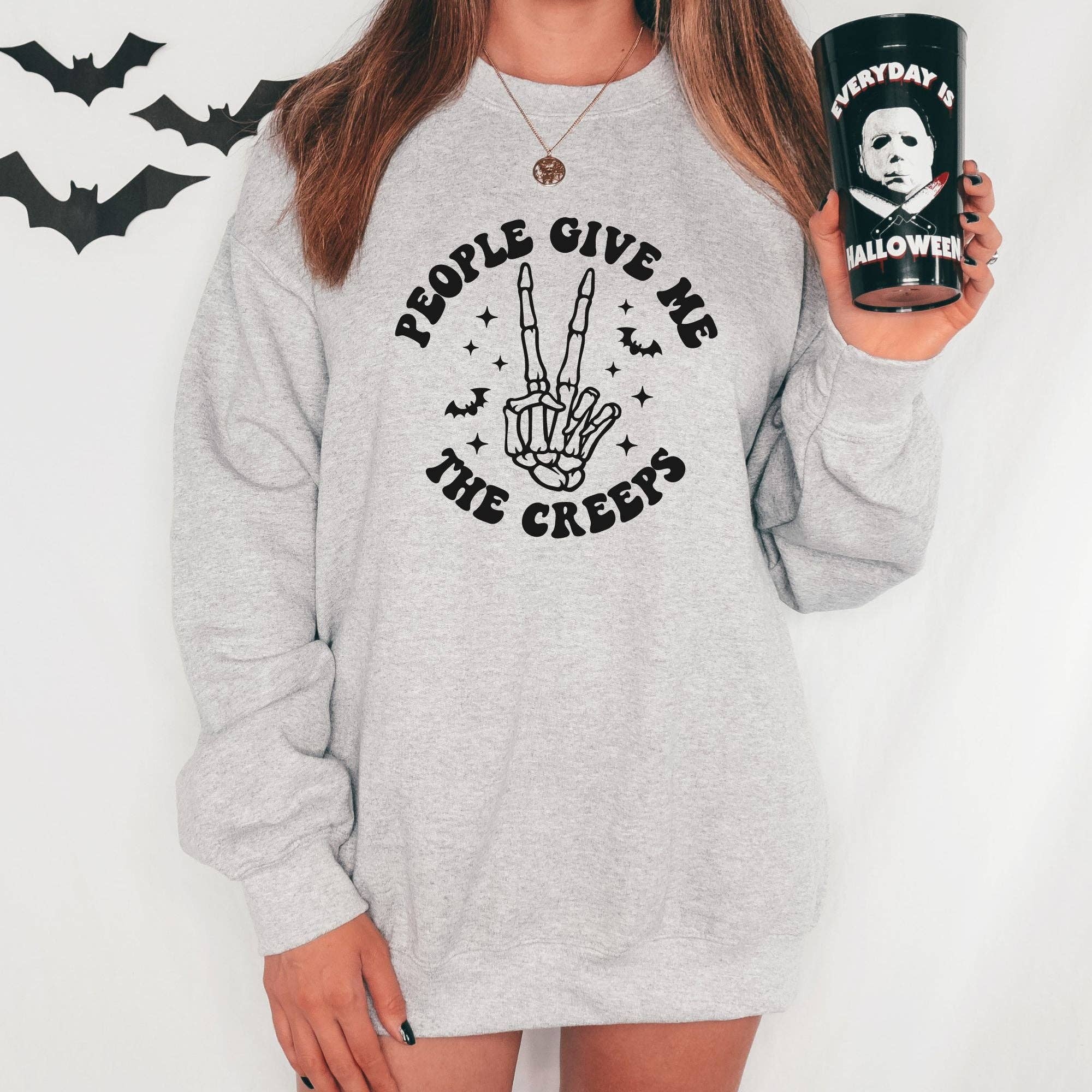 Cozy Halloween Crewneck Sweatshirt - Unisex Fit T-Shirts, Hoodie | PodTeesHub.com