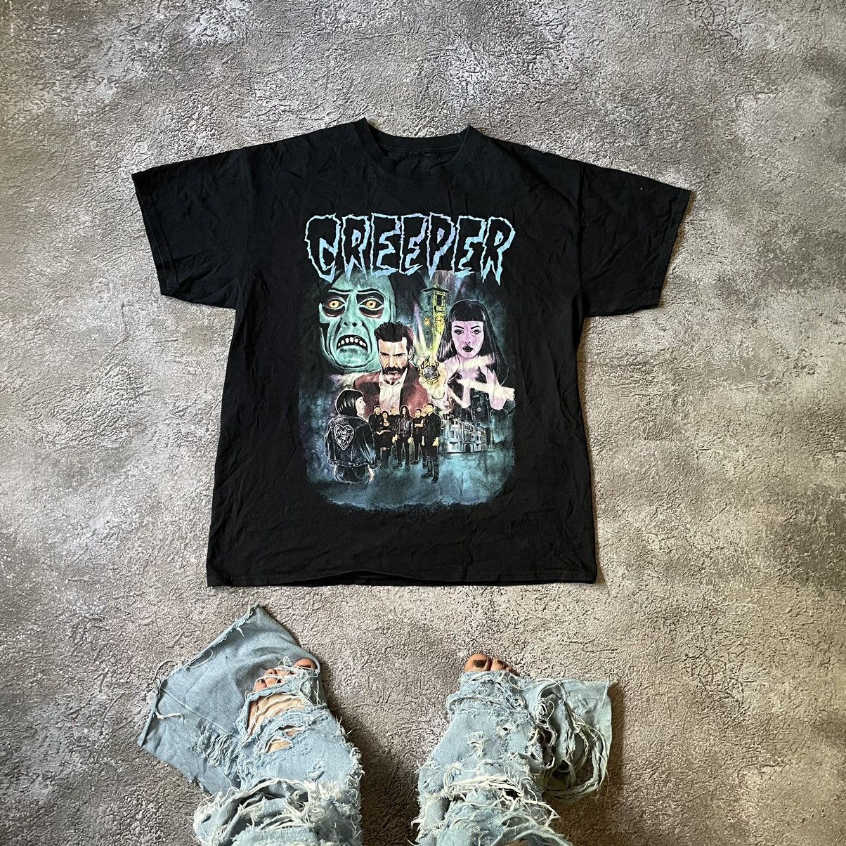 Vintage Y2k Creeper Logo Blood Dead Skulls Horror Tee Hoodie, Sweatshirt | PodTeesHub.com