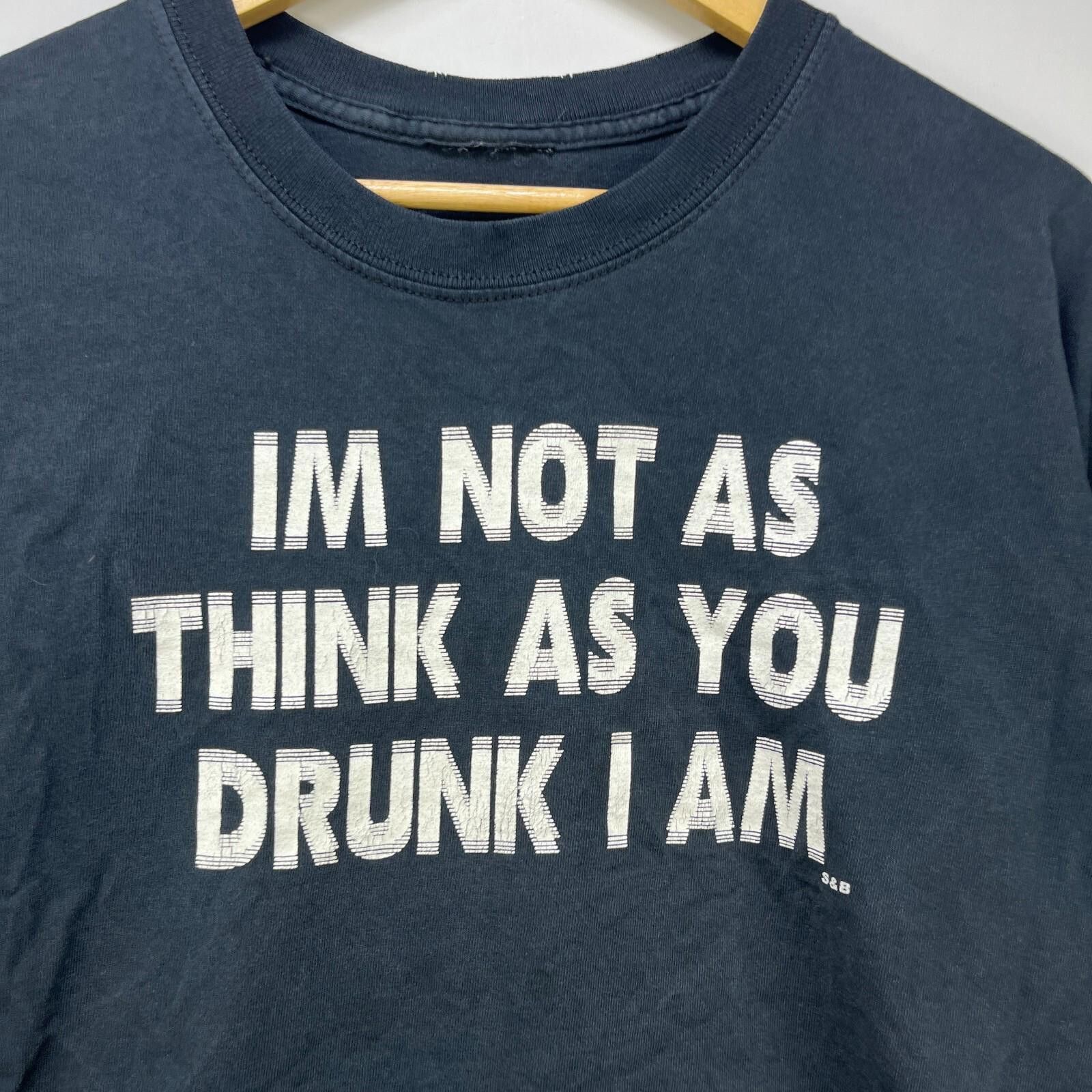 Vintage 90s Drunk Beer Funny Statement Faded T Shirt Xl Hoodie, Sweatshirt | PodTeesHub.com