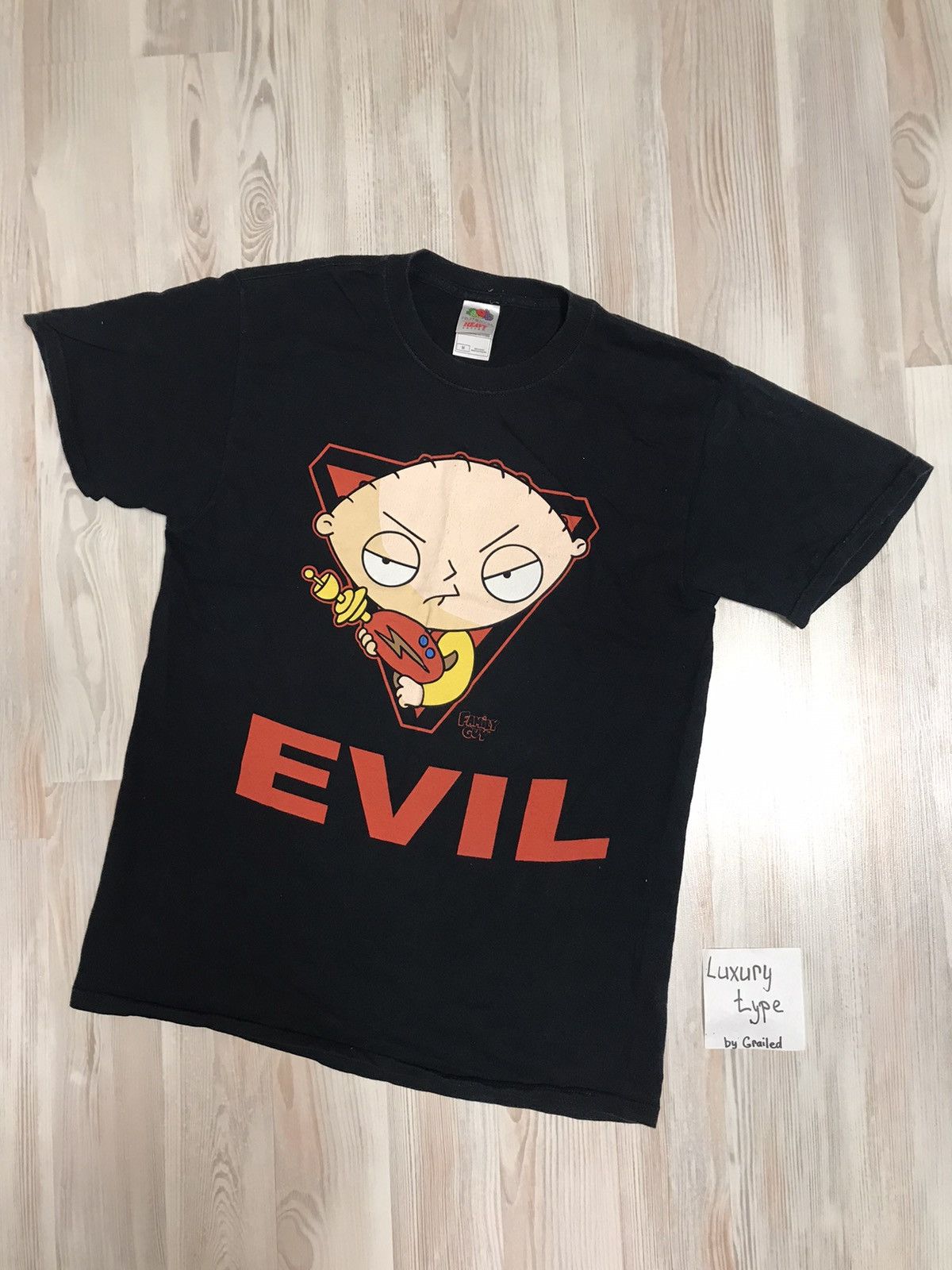 Vintage Fruit Of The Loom Stewie Evil Family Guy Character Tee Hoodie, Sweatshirt | PodTeesHub.com