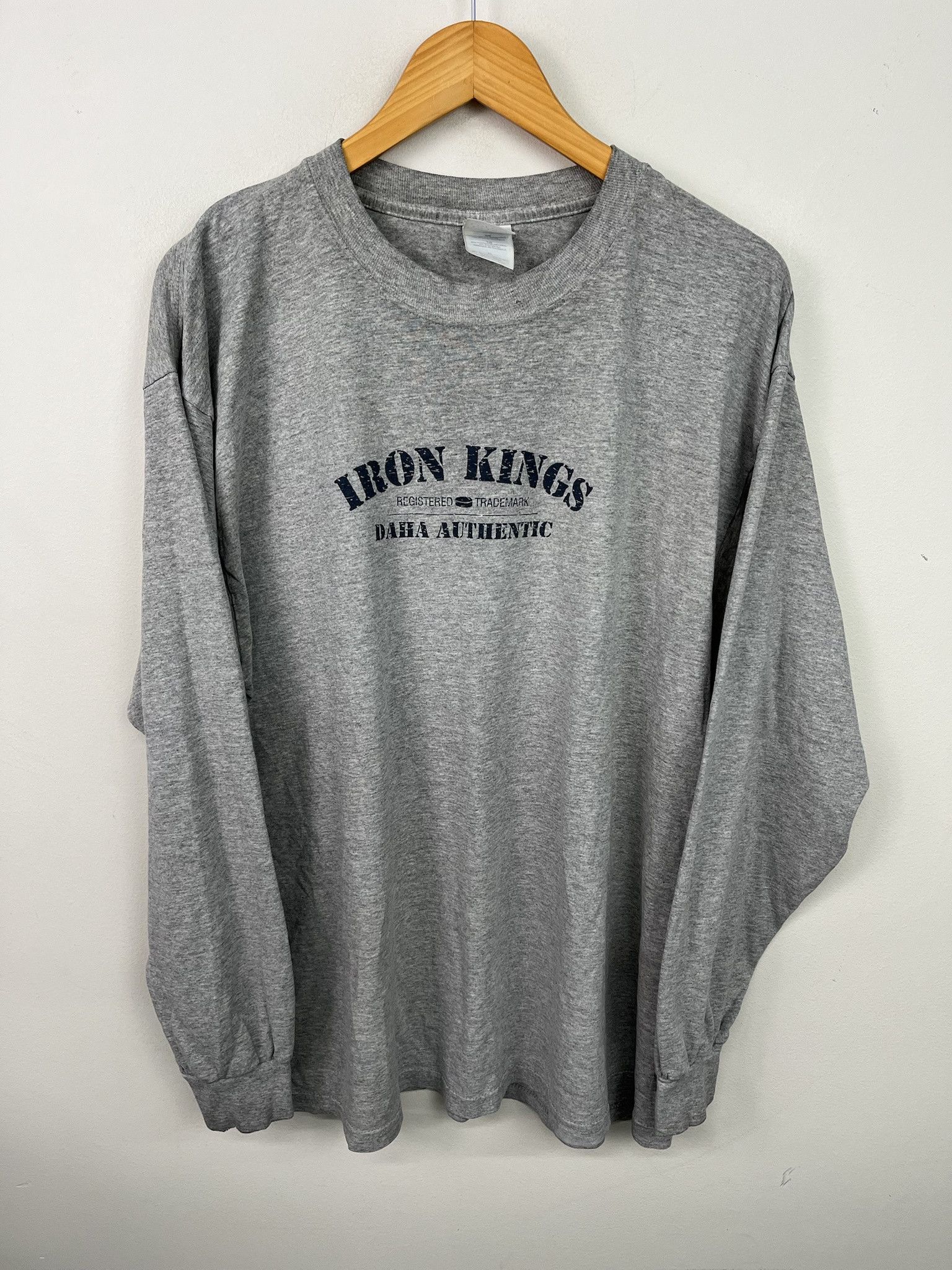 Vintage Y2k Iron Kings Hockey Longsleeve Tshirt Size Xl Hoodie, Sweatshirt | PodTeesHub.com