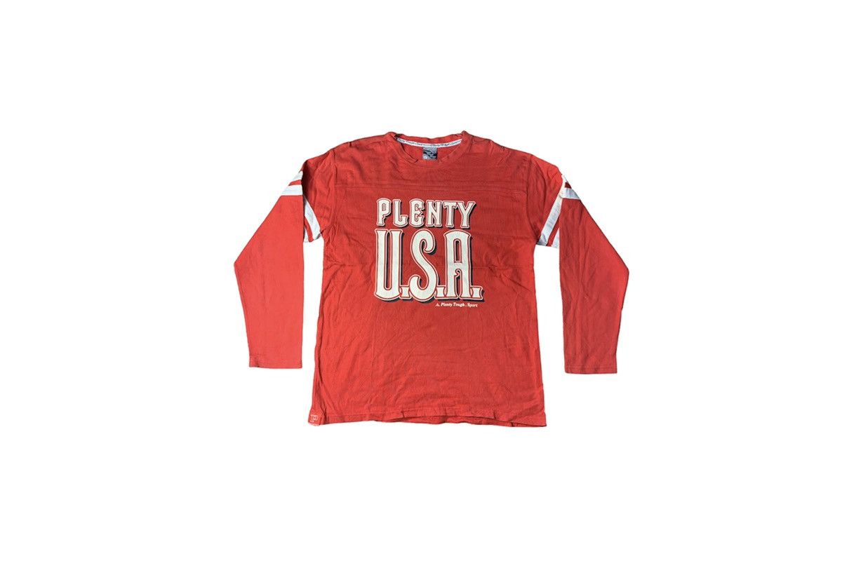 Japanese Brand Vintage Plenty Tough Sport Usa Tee Long Sleeve Hoodie, Sweatshirt | PodTeesHub.com