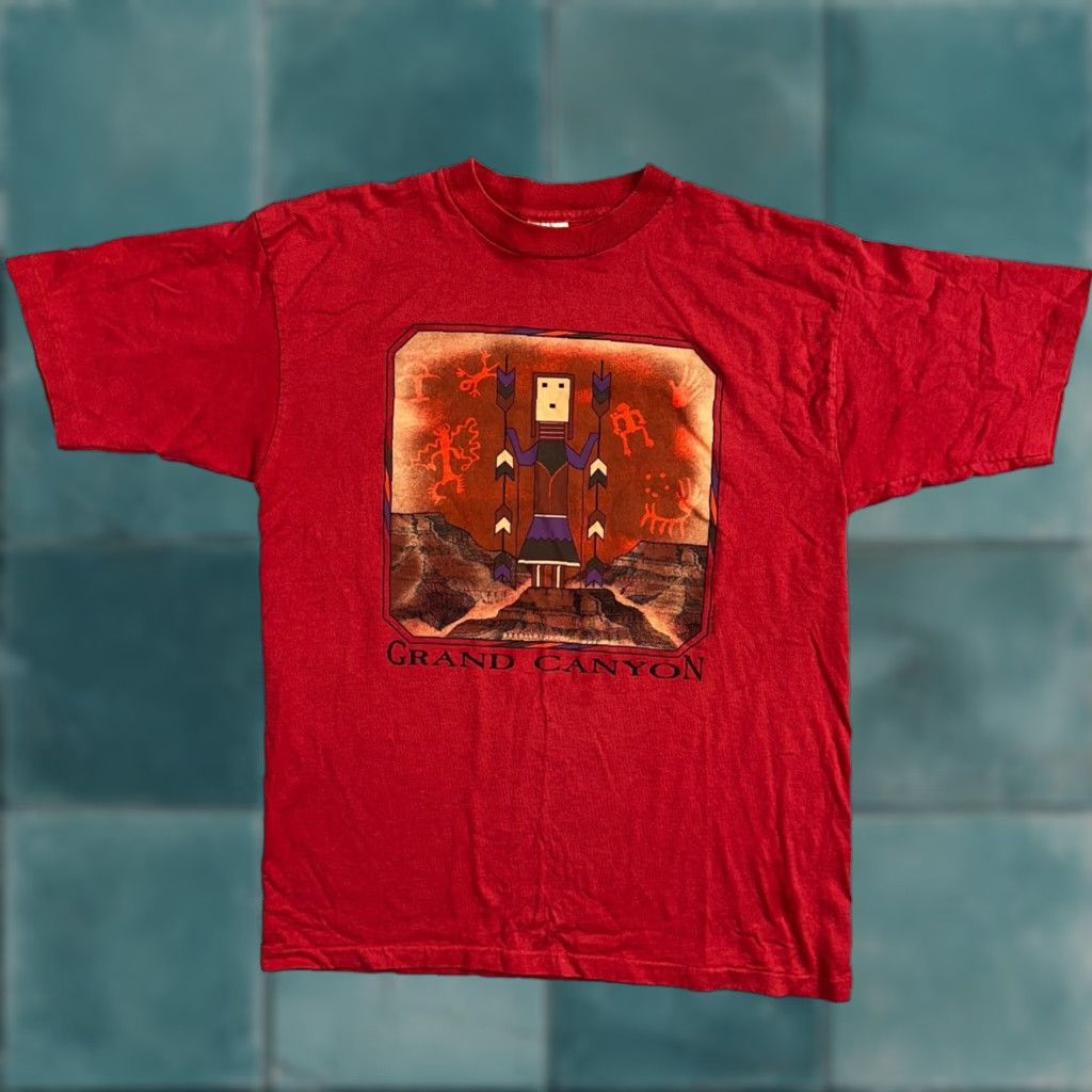 Vintage Grand Canyon 90s T Shirt Us Tribal Red Spirits Culture Art Praire Mountain Men L Cre Hoodie, Sweatshirt
