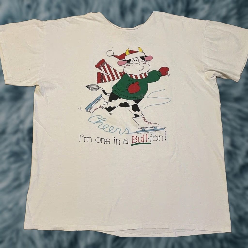 Vintage 90s I M One In A Bull Ion Faded Sleeping Shirt Usa Funny Saying Joke Animal T Shirt Hoodie, Sweatshirt