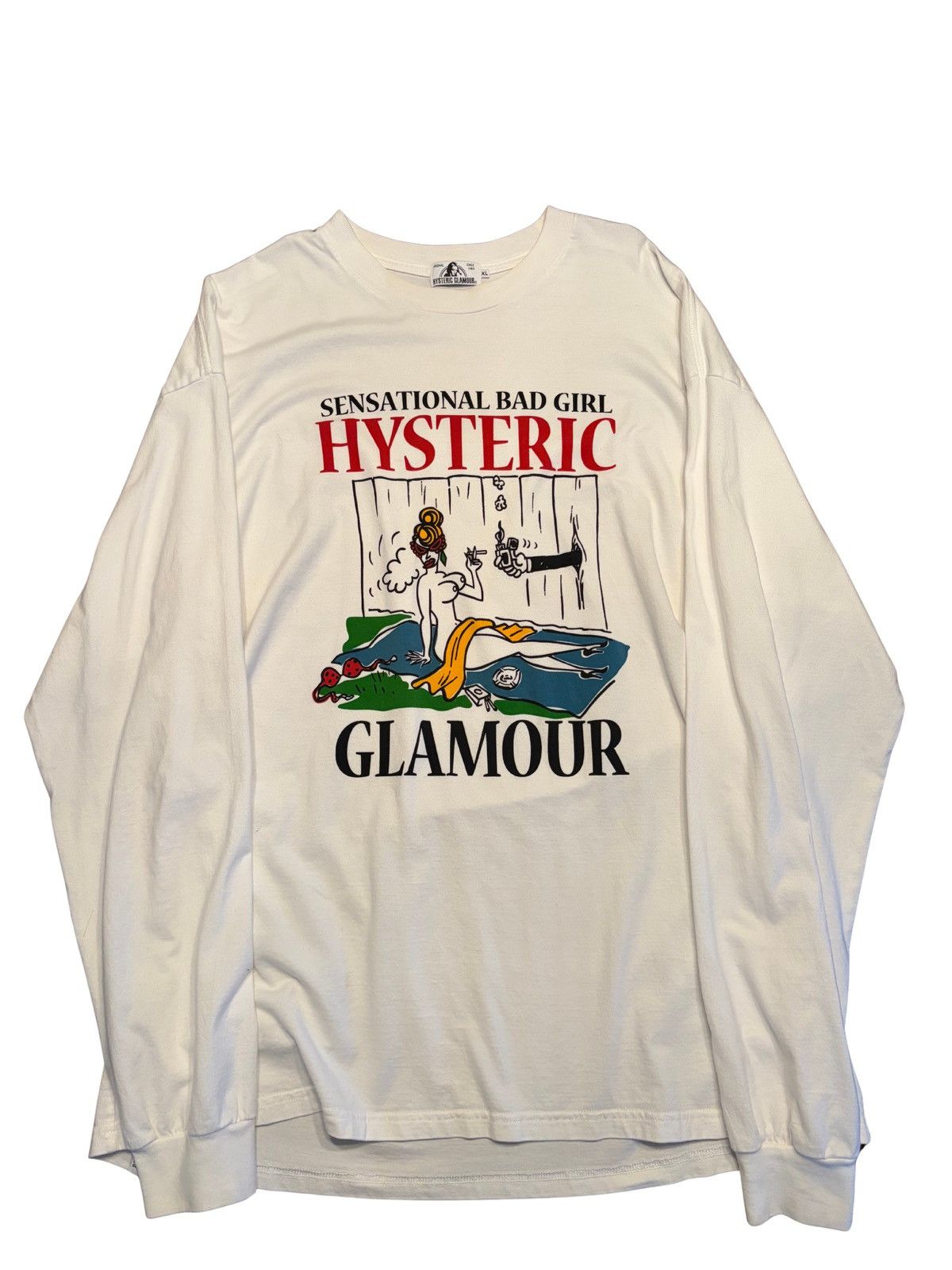 Glamour Hysteric Glamour Sensation Bad Girl L S Tee Hoodie, Sweatshirt | PodTeesHub.com