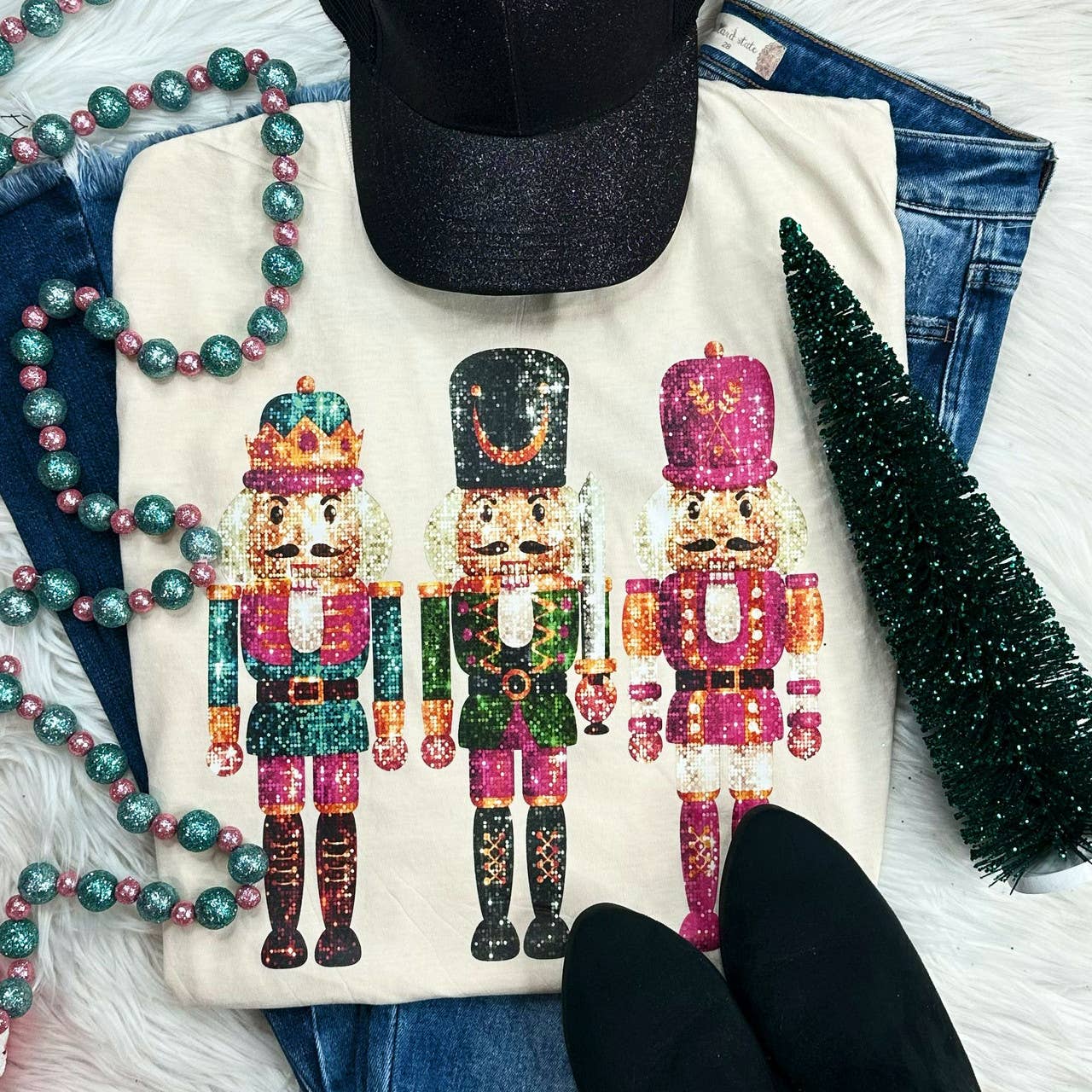 Three Nutcrackers Pigment Dyed Tee Hoodie, Sweatshirt | PodTeesHub.com