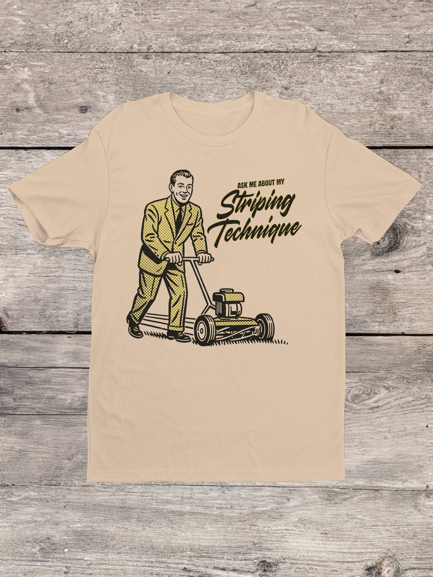 Lawn Mower Retro Graphic Men's T-Shirt Hoodie, Sweatshirt | PodTeesHub.com