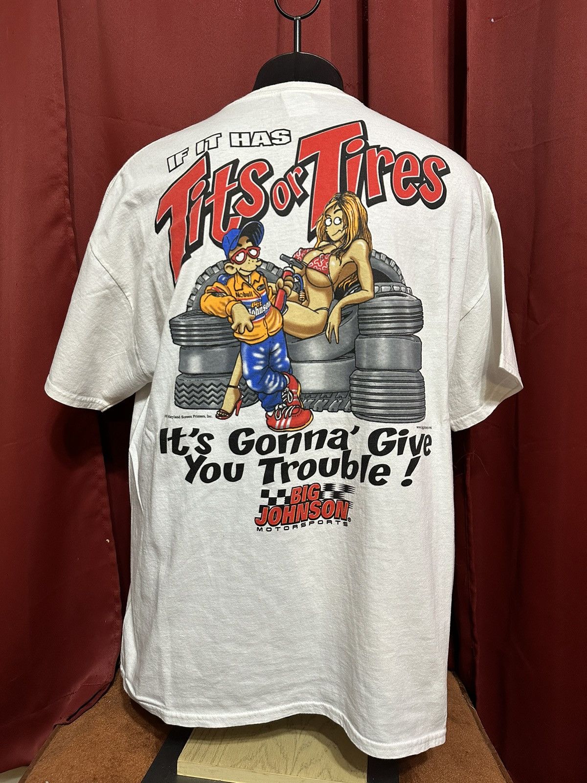 Vintage Big Johnson Shirt Tits Or Tires Funny Tee Grail Hoodie, Sweatshirt | PodTeesHub.com