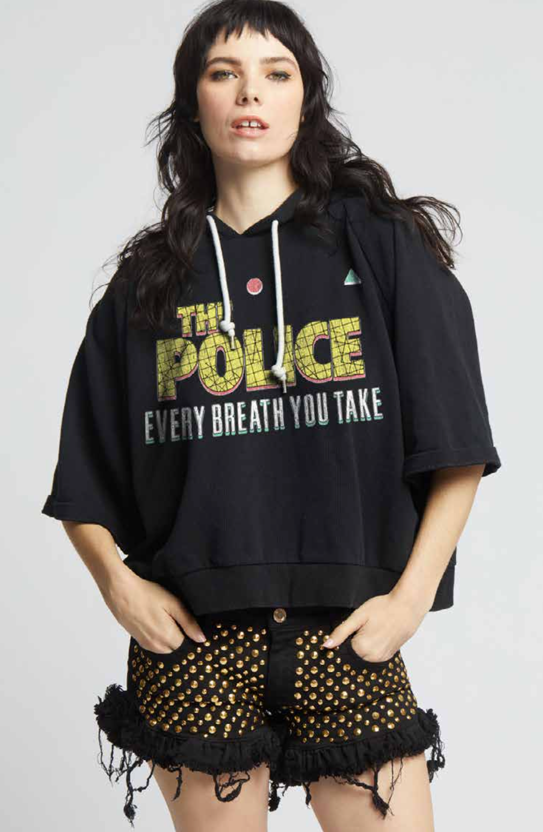 303422 - 330 the Police Short Slv Cropped One Size Hoodie T-Shirts, Sweatshirt | PodTeesHub.com