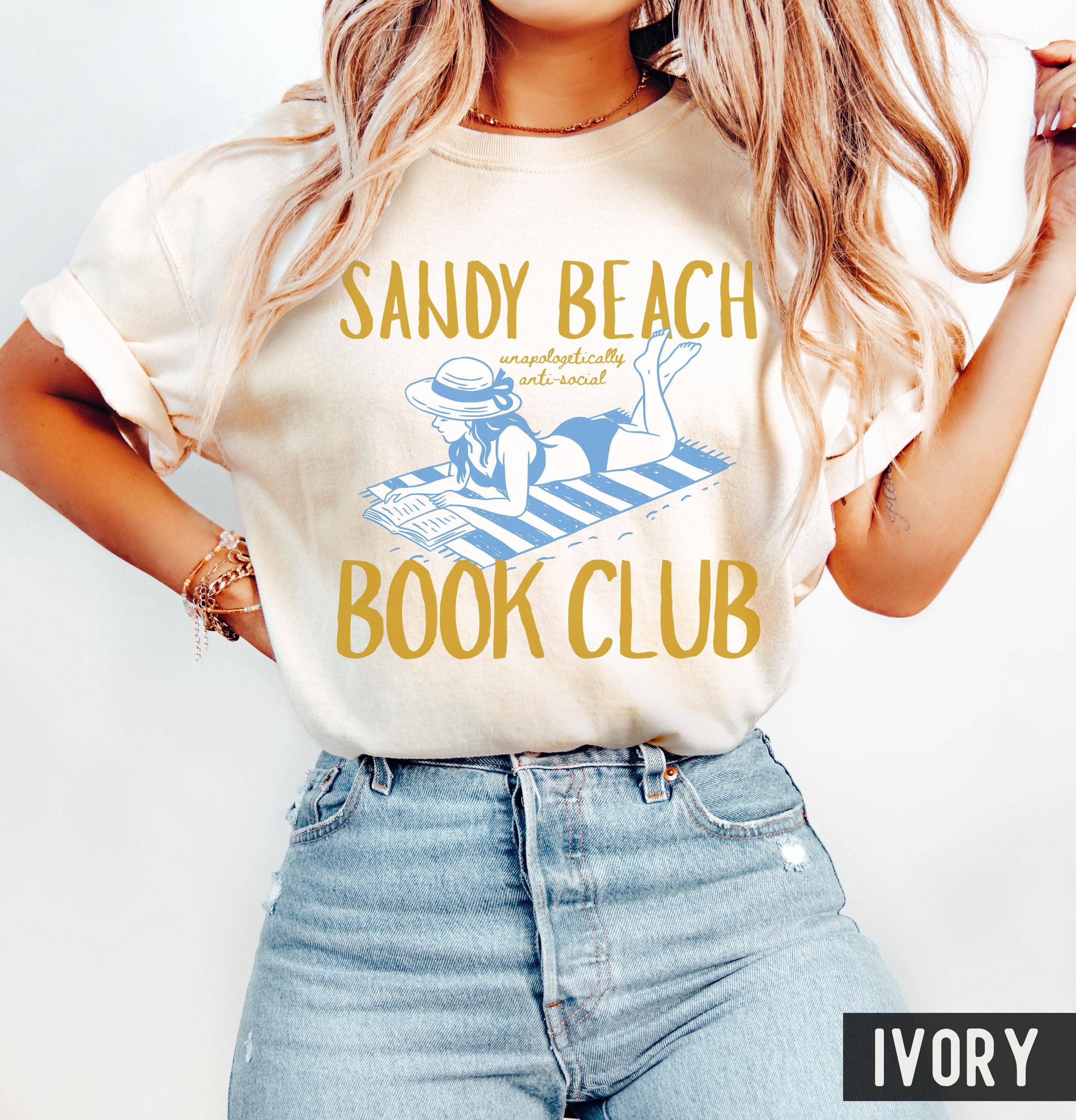 Beach Book Club Tee For Literary Girls Hoodie, Sweatshirt | PodTeesHub.com