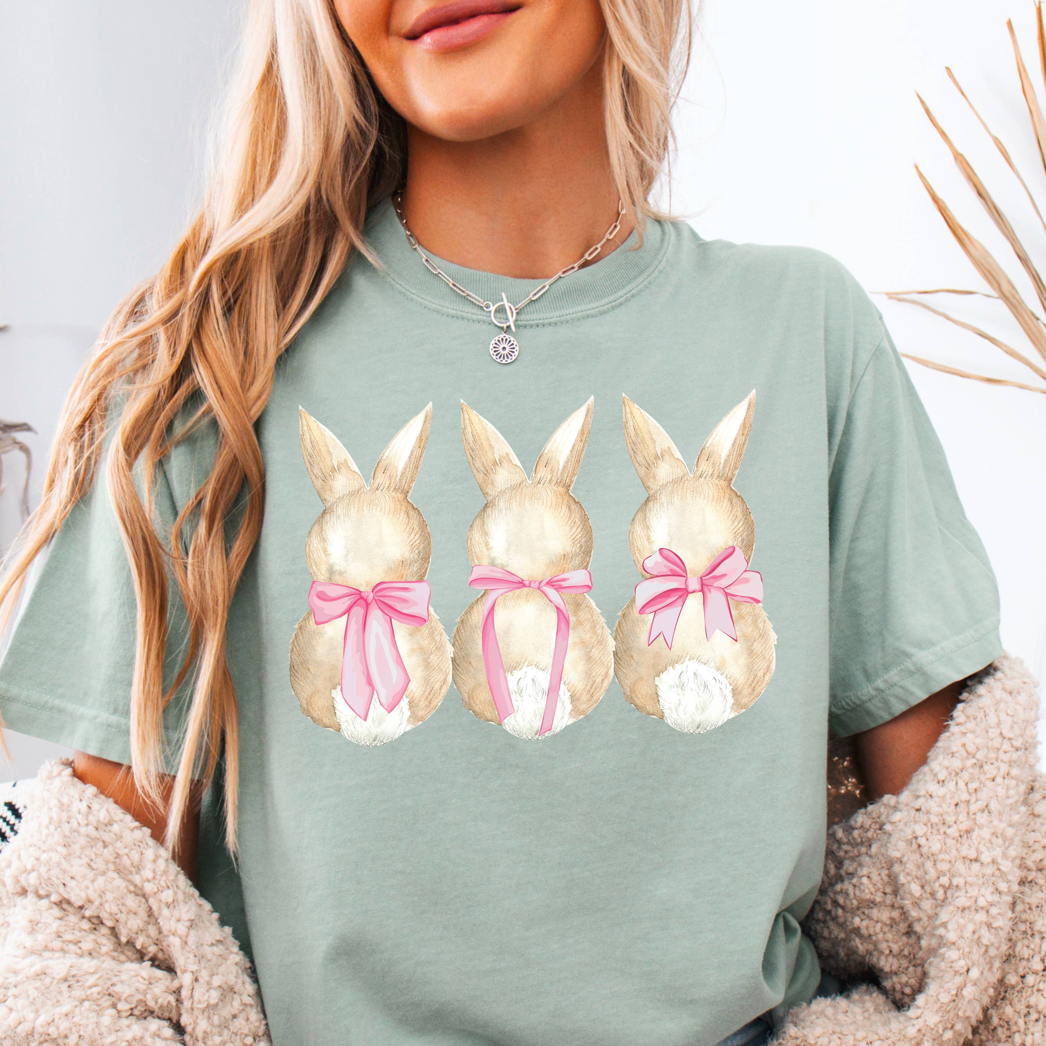 Easter Graphic Tee | Bunny Coquette | Comfort Colors Hoodie, Sweatshirt | PodTeesHub.com