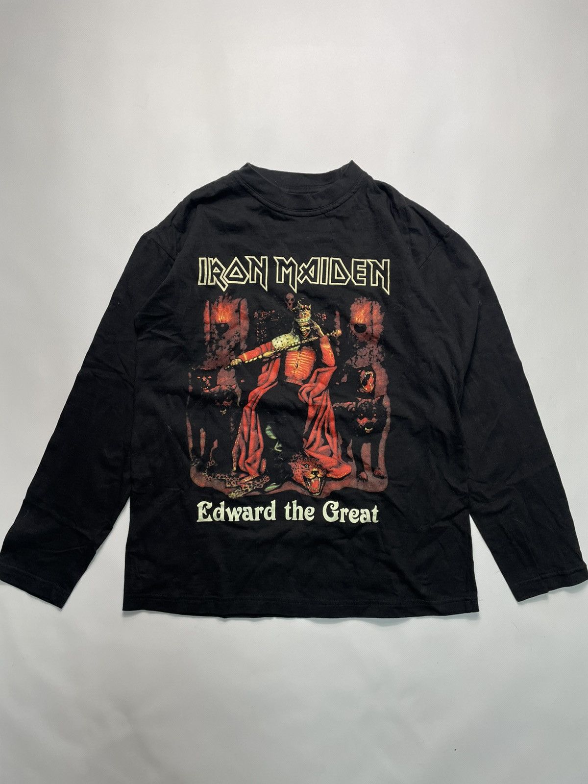 Iron Maiden 00s Vintage Iron Maiden Edward The Great 2002 Band T Shirt Hoodie, Sweatshirt | PodTeesHub.com