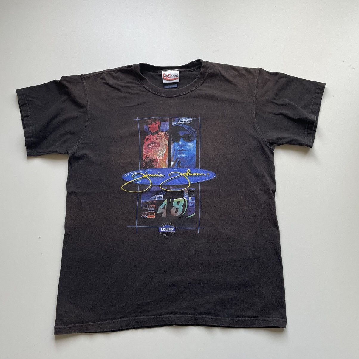 Vintage 2000s Nascar Racing Graphic Faded T Shirt Medium Hoodie, Sweatshirt | PodTeesHub.com