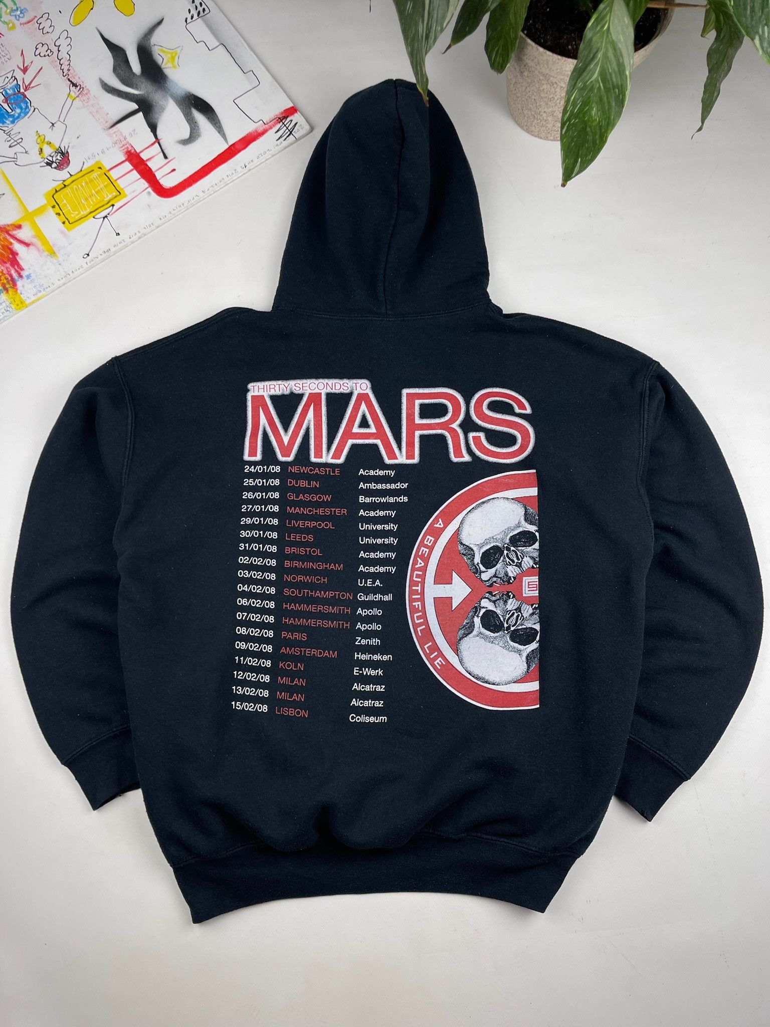 Band Tees Vintage 30 Seconds To Mars Hoodie Sweatshirt | PodTeesHub.com