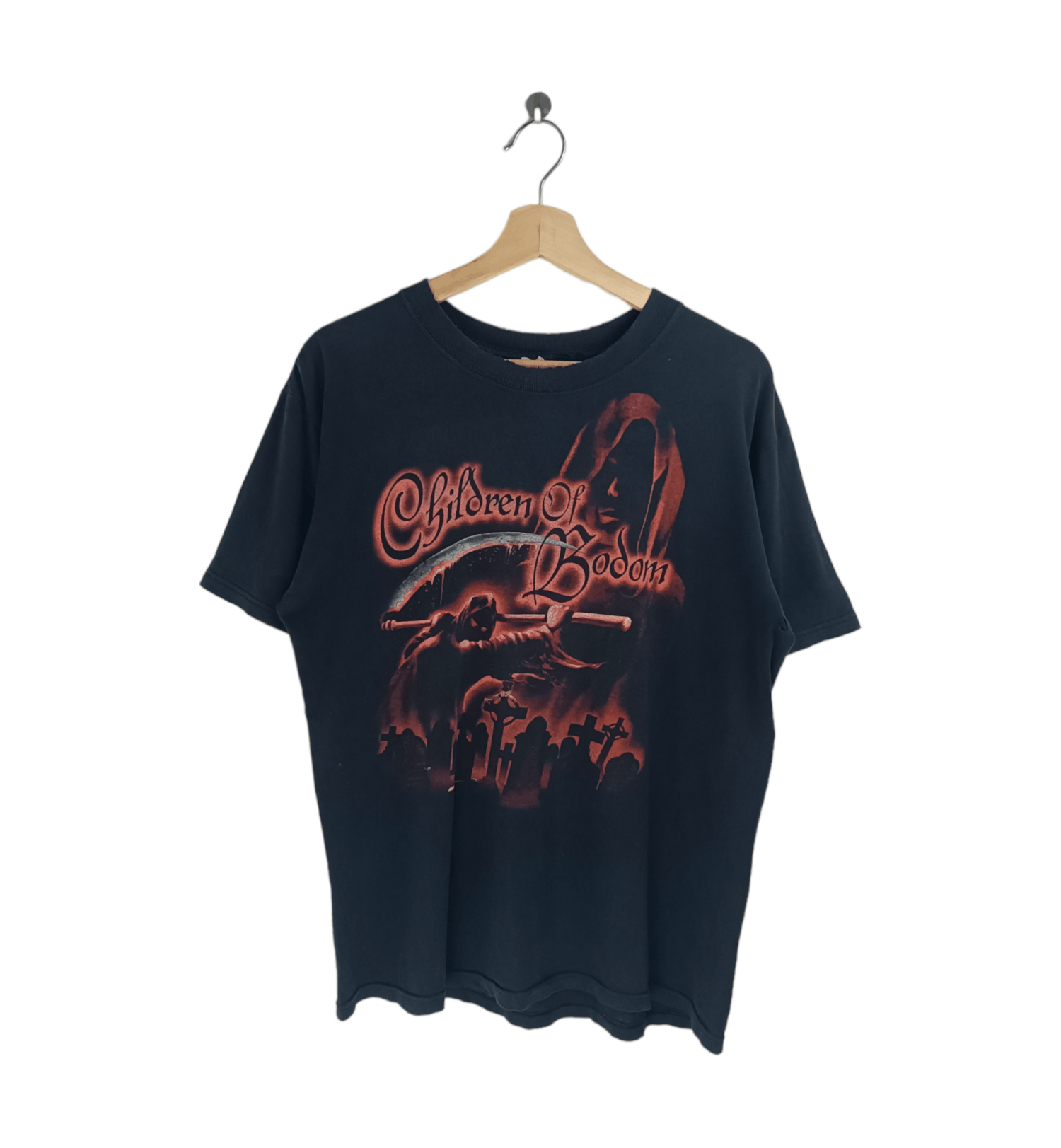 Band Tees Vintage Y2k Children Of Bodom Distressed Tee Metal Hoodie, Sweatshirt | PodTeesHub.com