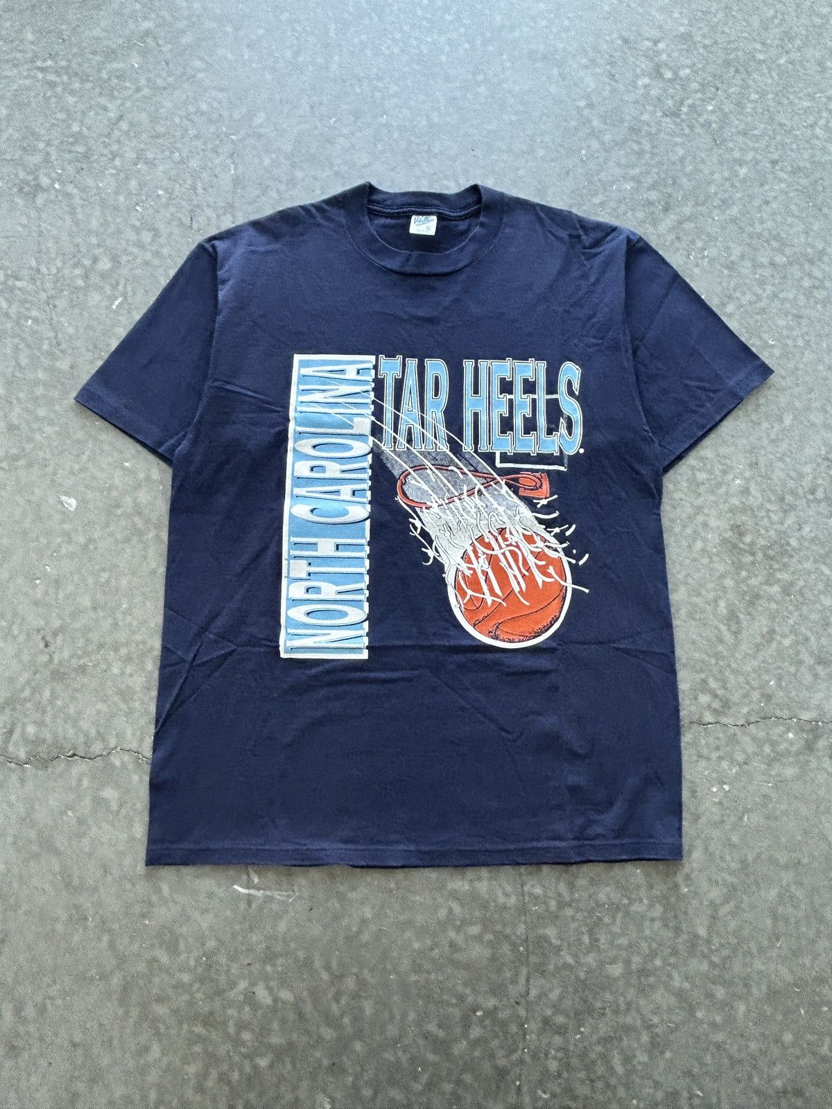 Vintage 90s Unc Tarheels Basketball Graphic Tee Hoodie, Sweatshirt | PodTeesHub.com