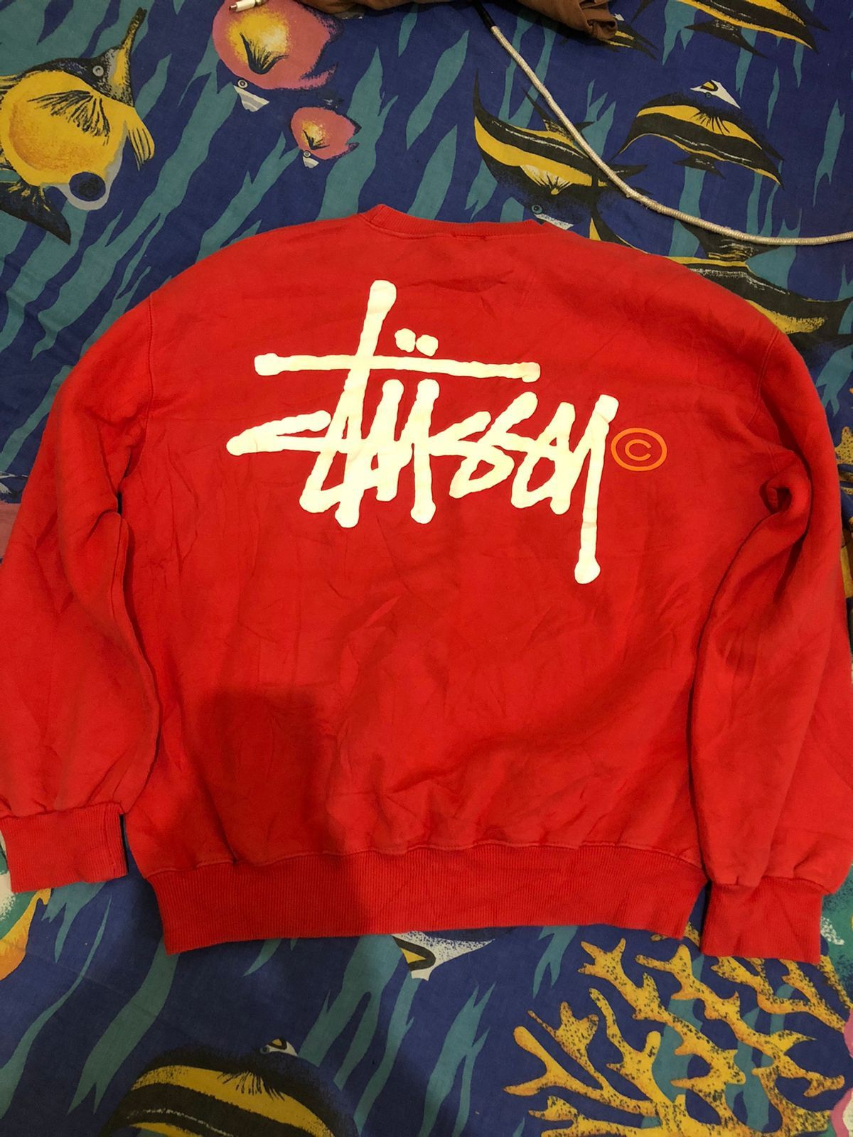 Stussy X Vintage 90s Stussy Basic Big Logo Sweatshirt T-Shirts, Hoodie | PodTeesHub.com