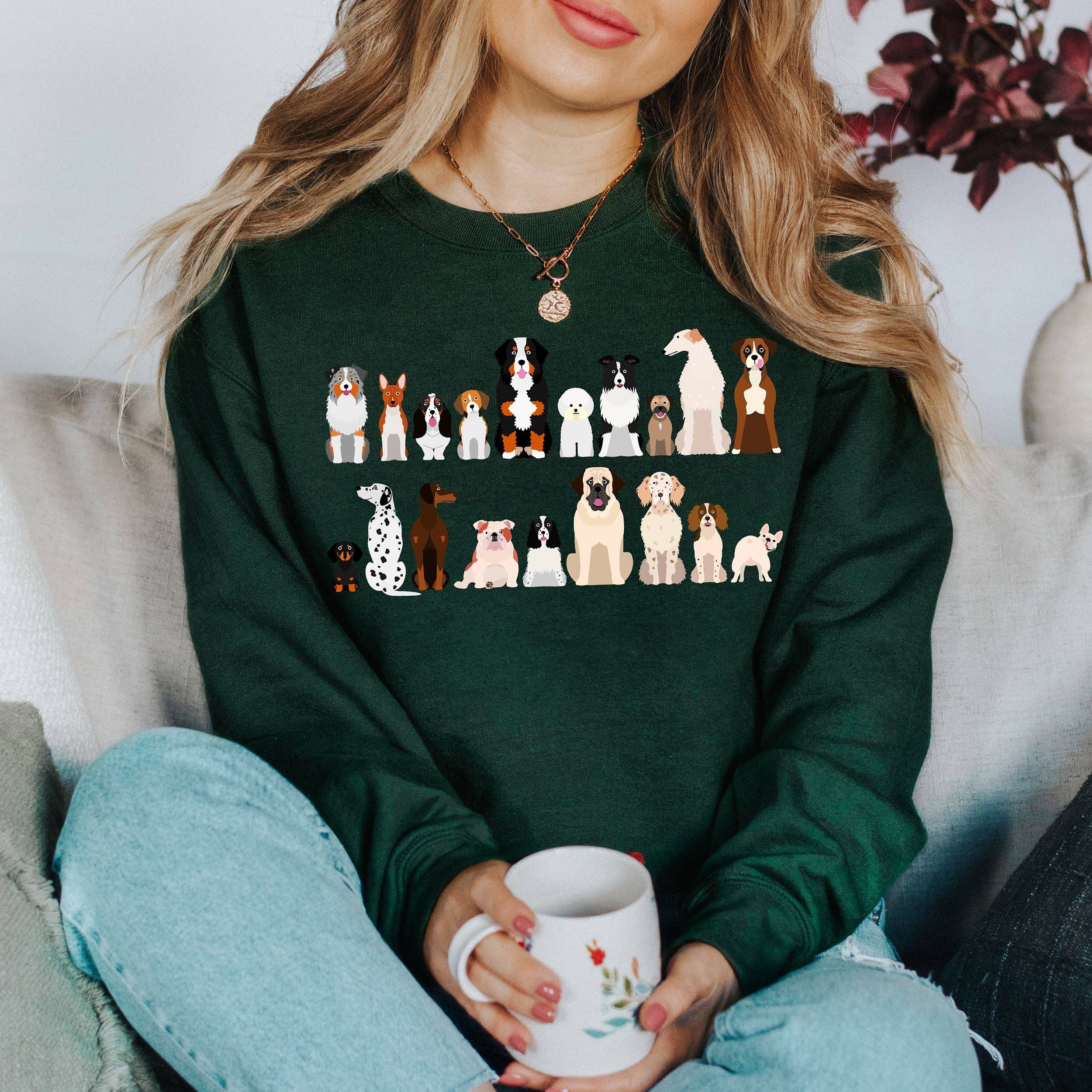 Dog Breeds Farm Animal Lover Sweatshirt T-Shirts, Hoodie | PodTeesHub.com