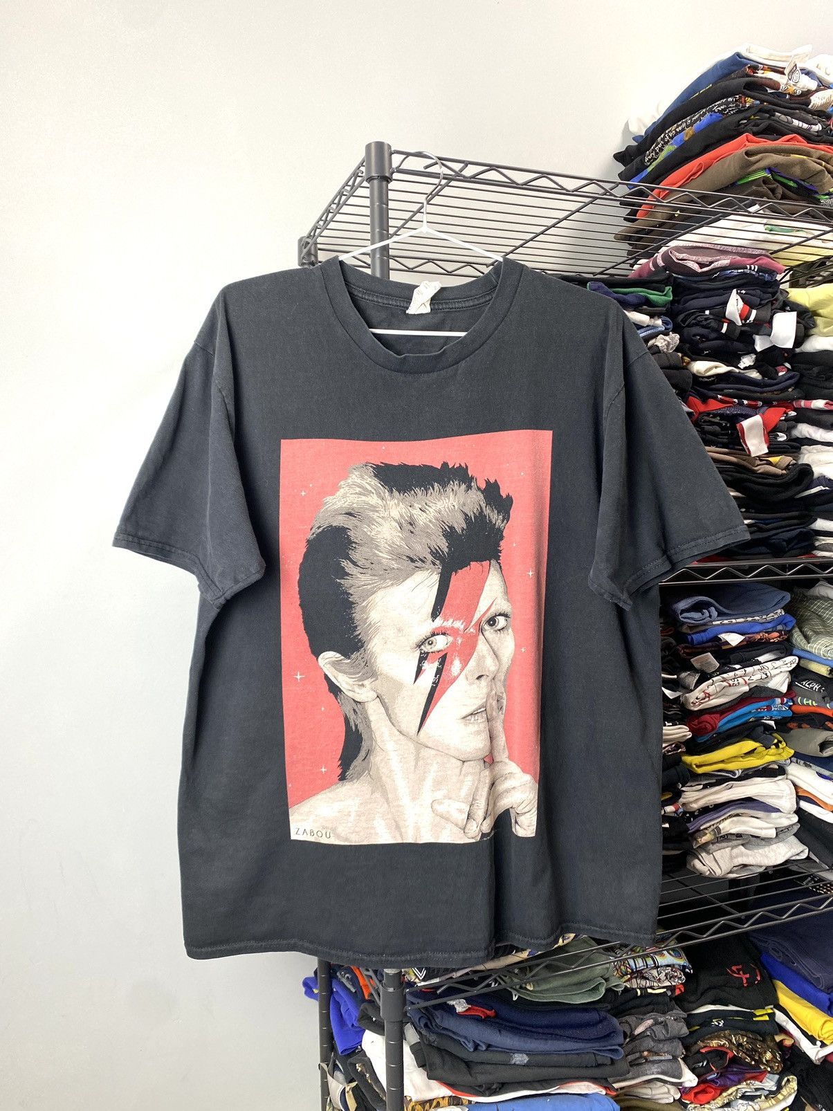 Band Tees Vintage David Bowie Band T Shirt Zabou Hoodie, Sweatshirt | PodTeesHub.com