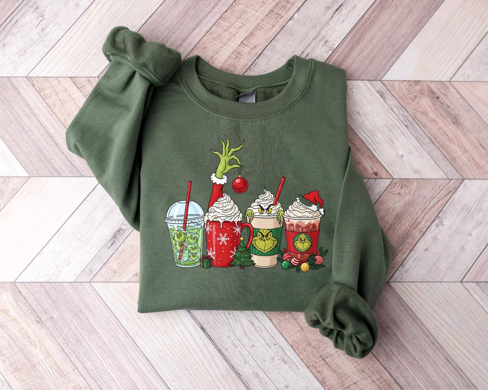 Grinchmas Sweatshirt Funny Christmas Coffee Shirt Hoodie | PodTeesHub.com