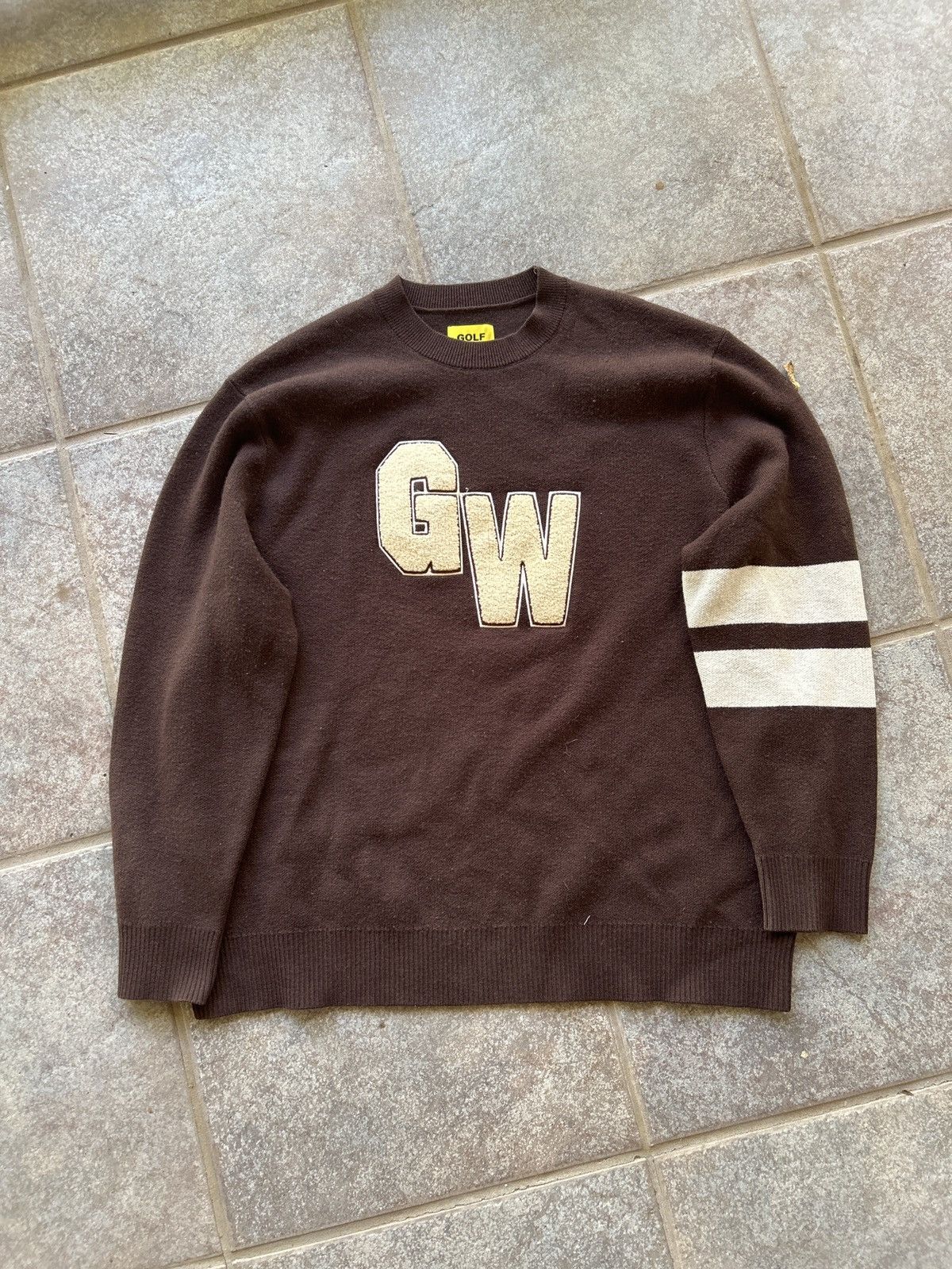 Wang Golf Wang Pop Up Aw2022 University Sweatshirt Brown Cream T-Shirts, Hoodie | PodTeesHub.com