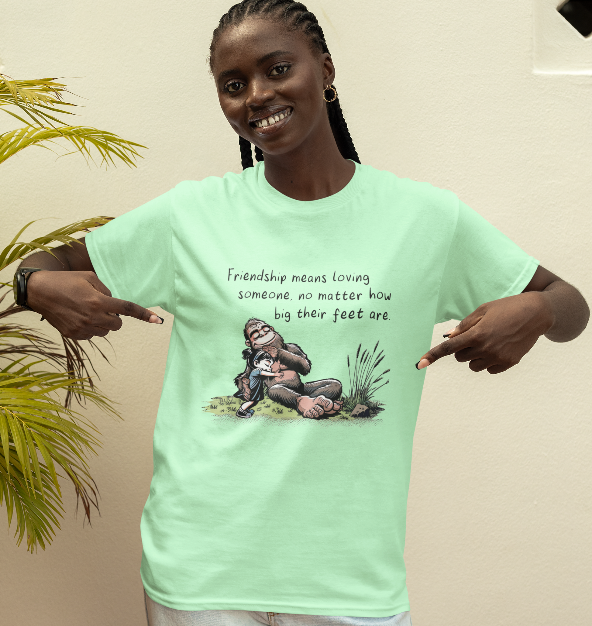 Bigfoot Hug T-Shirt - Choose Your Saying Hoodie, Sweatshirt | PodTeesHub.com
