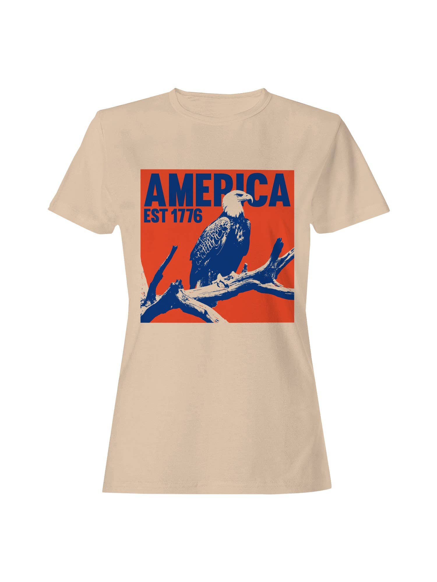 America Eagle Design Est 1776 Women's T-Shirt Hoodie, Sweatshirt | PodTeesHub.com