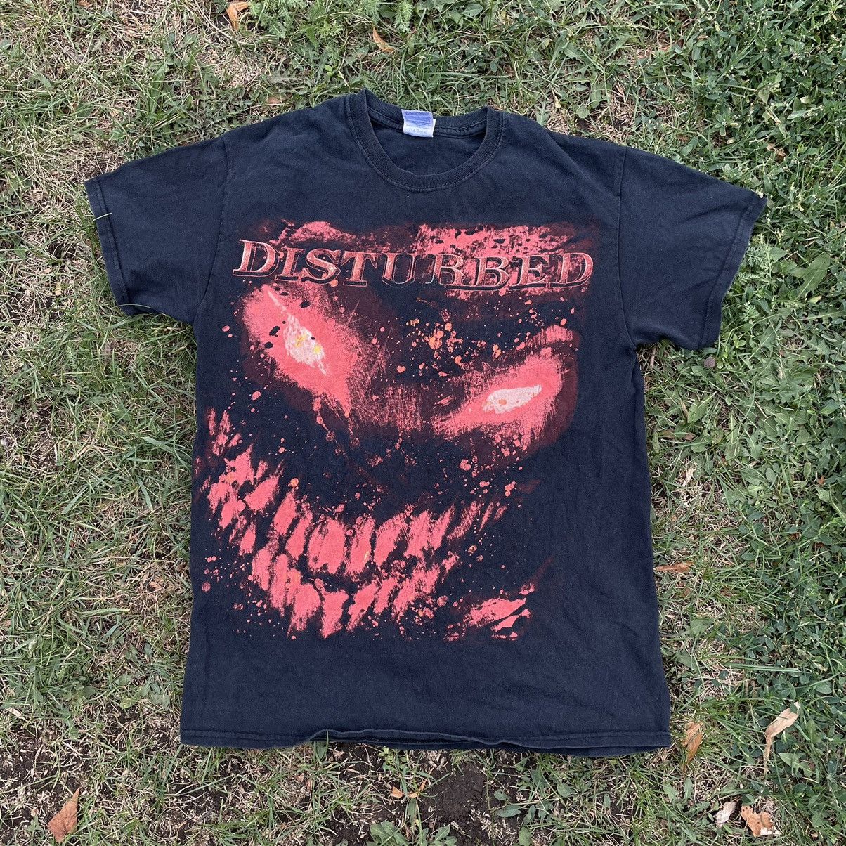 Vintage Y2k Distrurbed Horror Face Print Band Tour Rock T-Shirts, Hoodie, Sweatshirt
