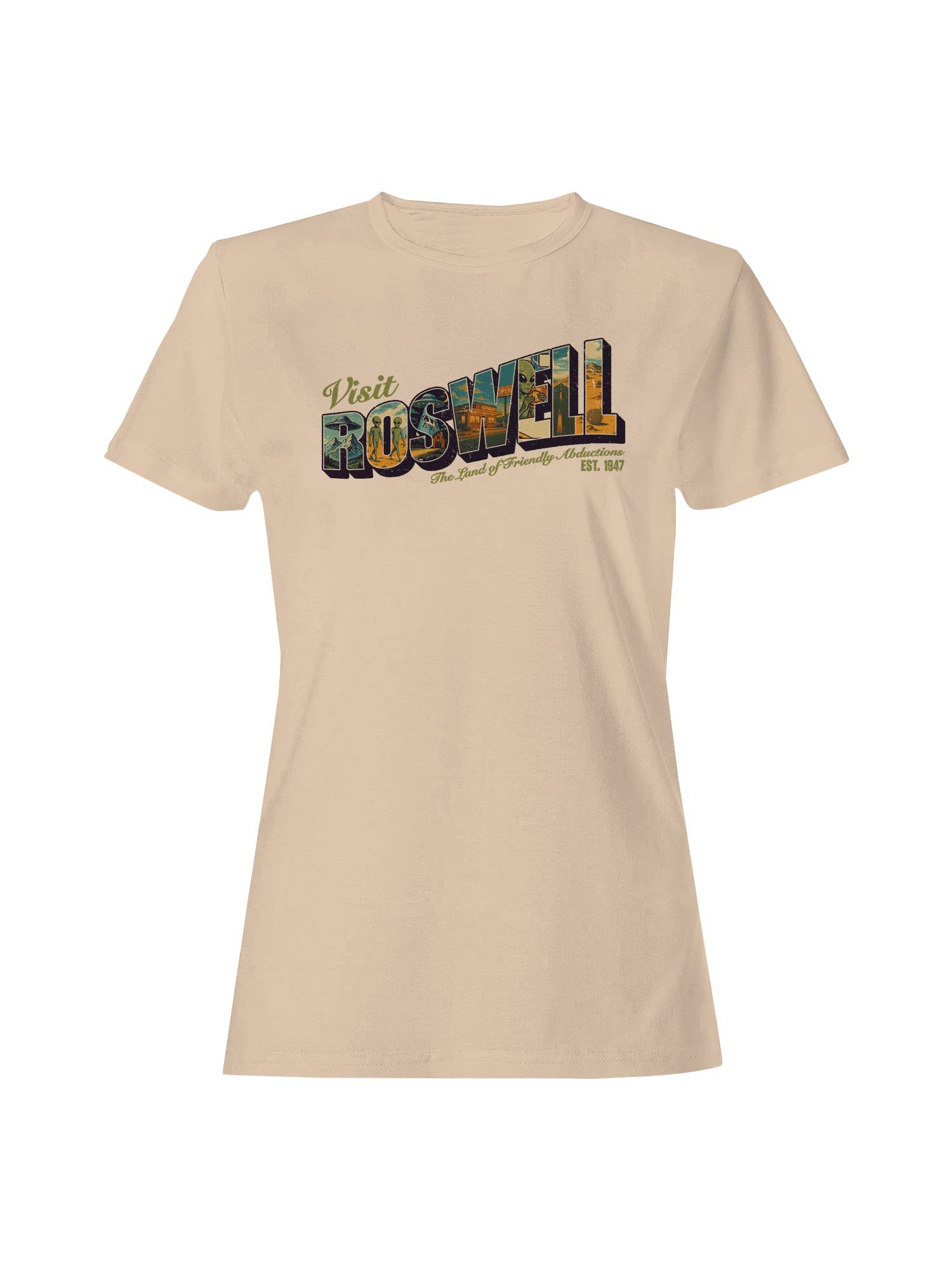 Visit Roswell: Friendly Abductions Women's T-Shirt Hoodie, Sweatshirt | PodTeesHub.com