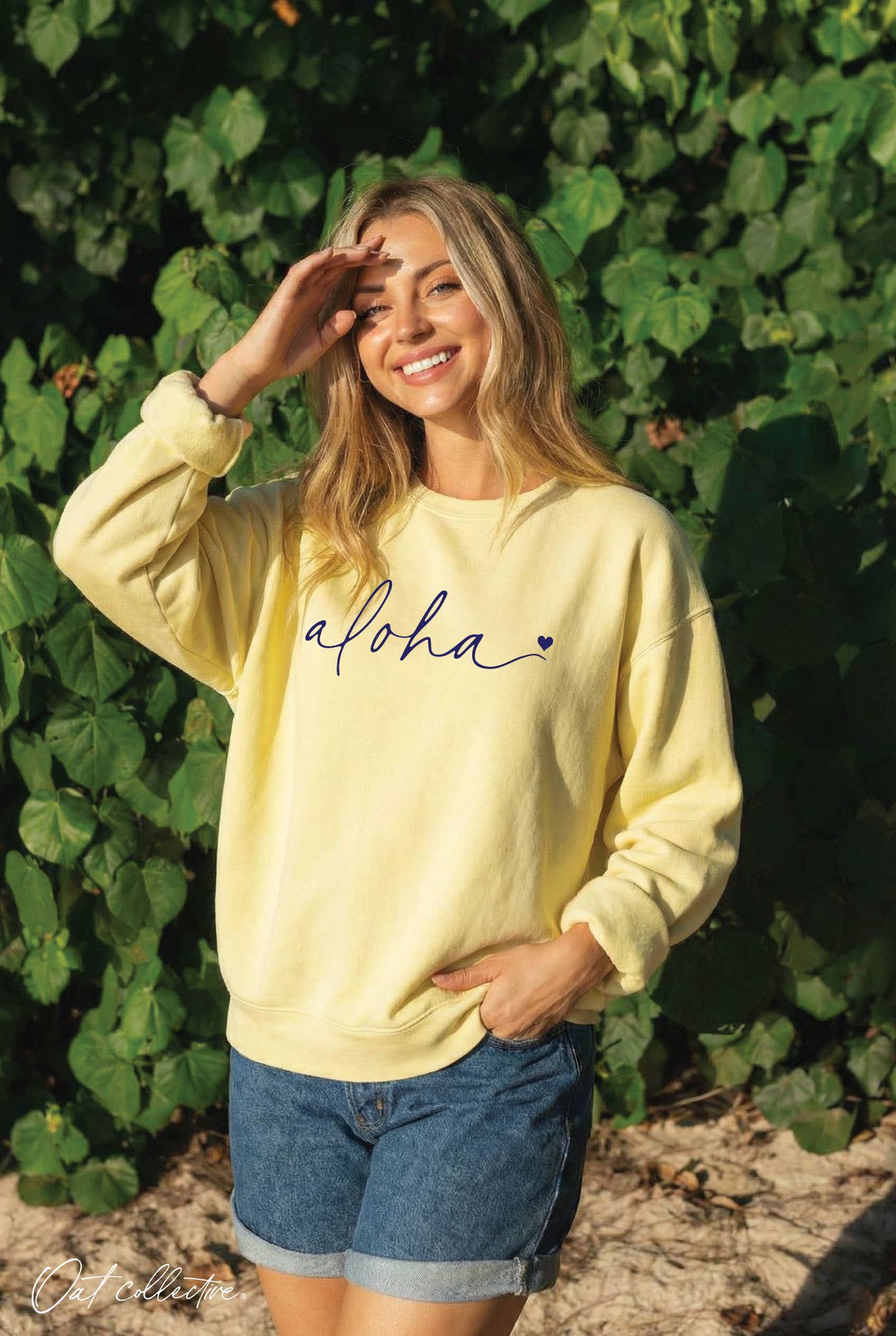 Aloha Heart Graphic Sweatshirt T-Shirts, Hoodie | PodTeesHub.com