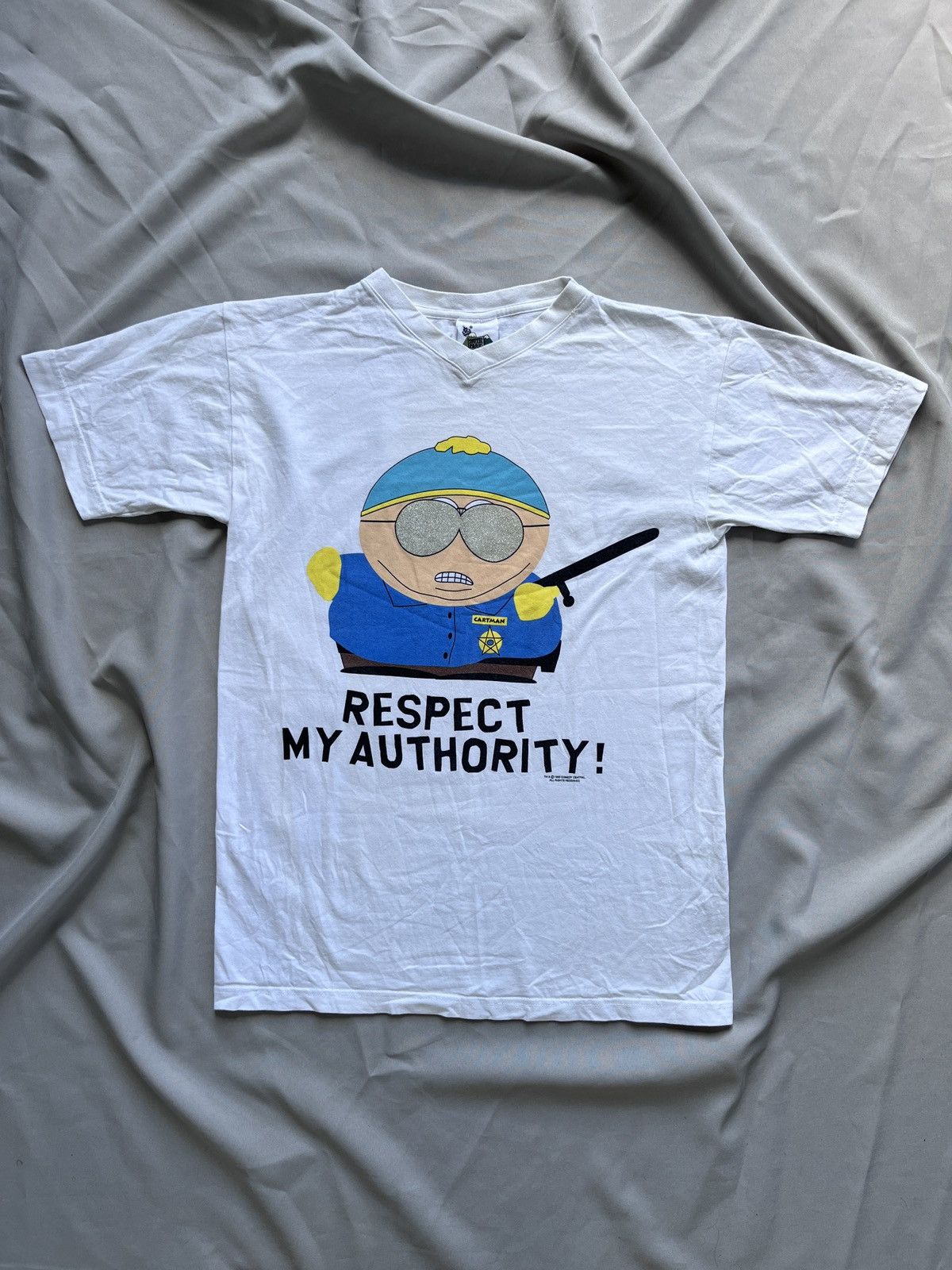Vintage South Park 1999 Cartman Respect My Authority Vintage T-Shirts, Hoodie, Sweatshirt