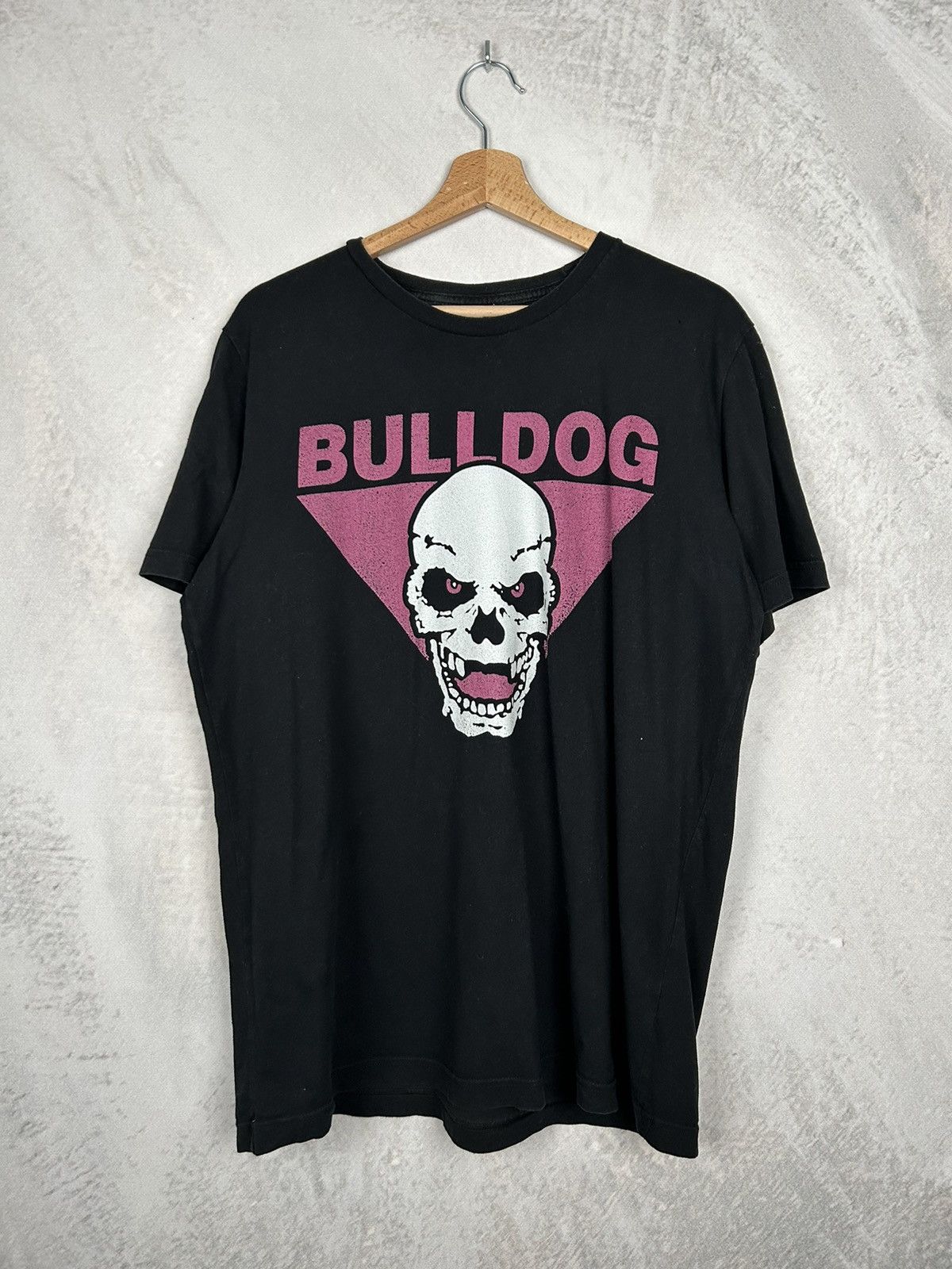 Vintage Bulldog Graphic Tee Skull Horror 90s Y2k Hoodie, Sweatshirt | PodTeesHub.com