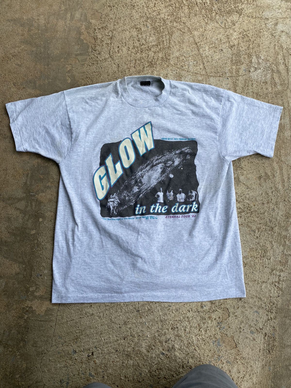 Vintage 90 S Jesus Tee Glow In The Dark Kanye Shirt Stained Hoodie, Sweatshirt | PodTeesHub.com