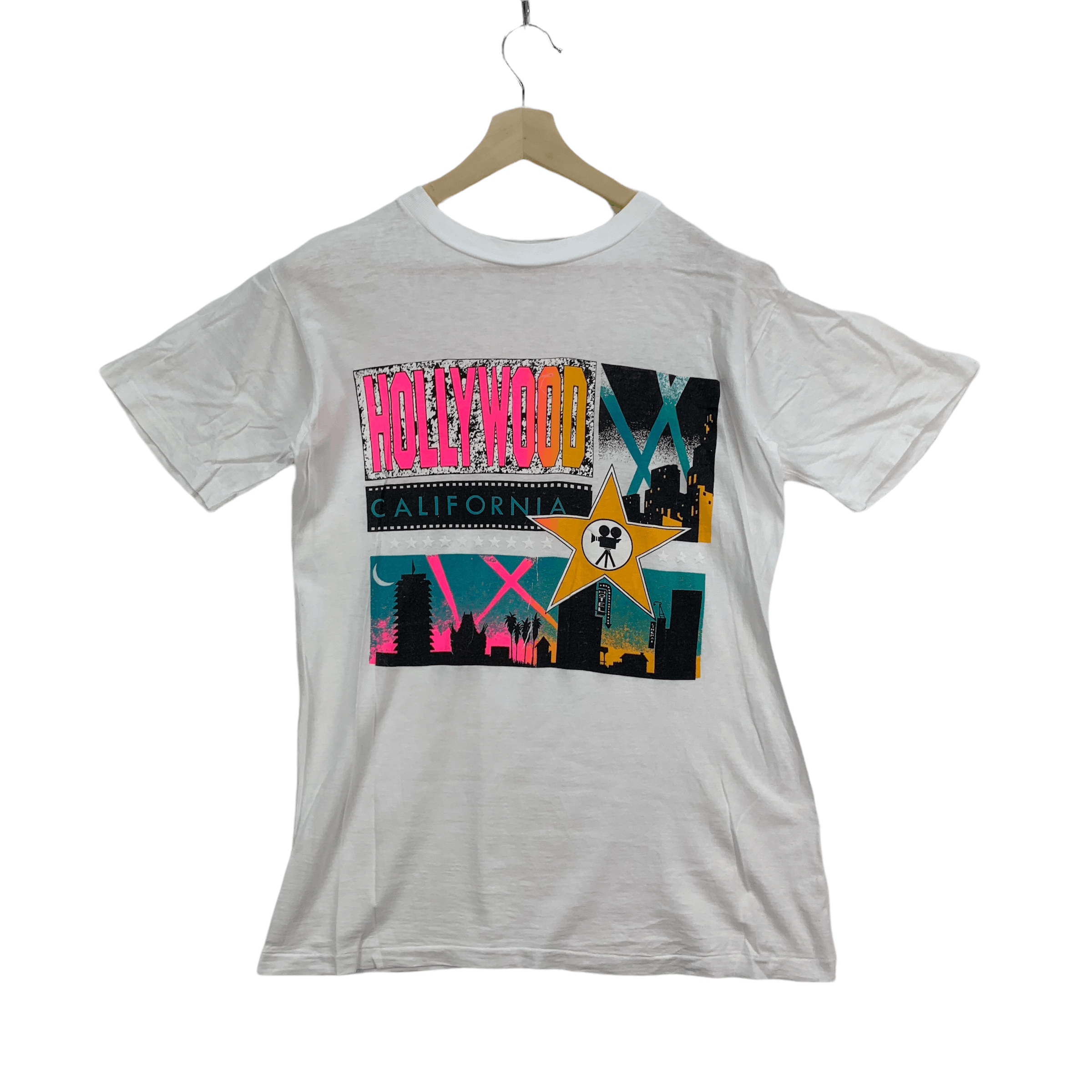Vintage Hollywood California Printed Tee 3799 132 Hoodie, Sweatshirt | PodTeesHub.com