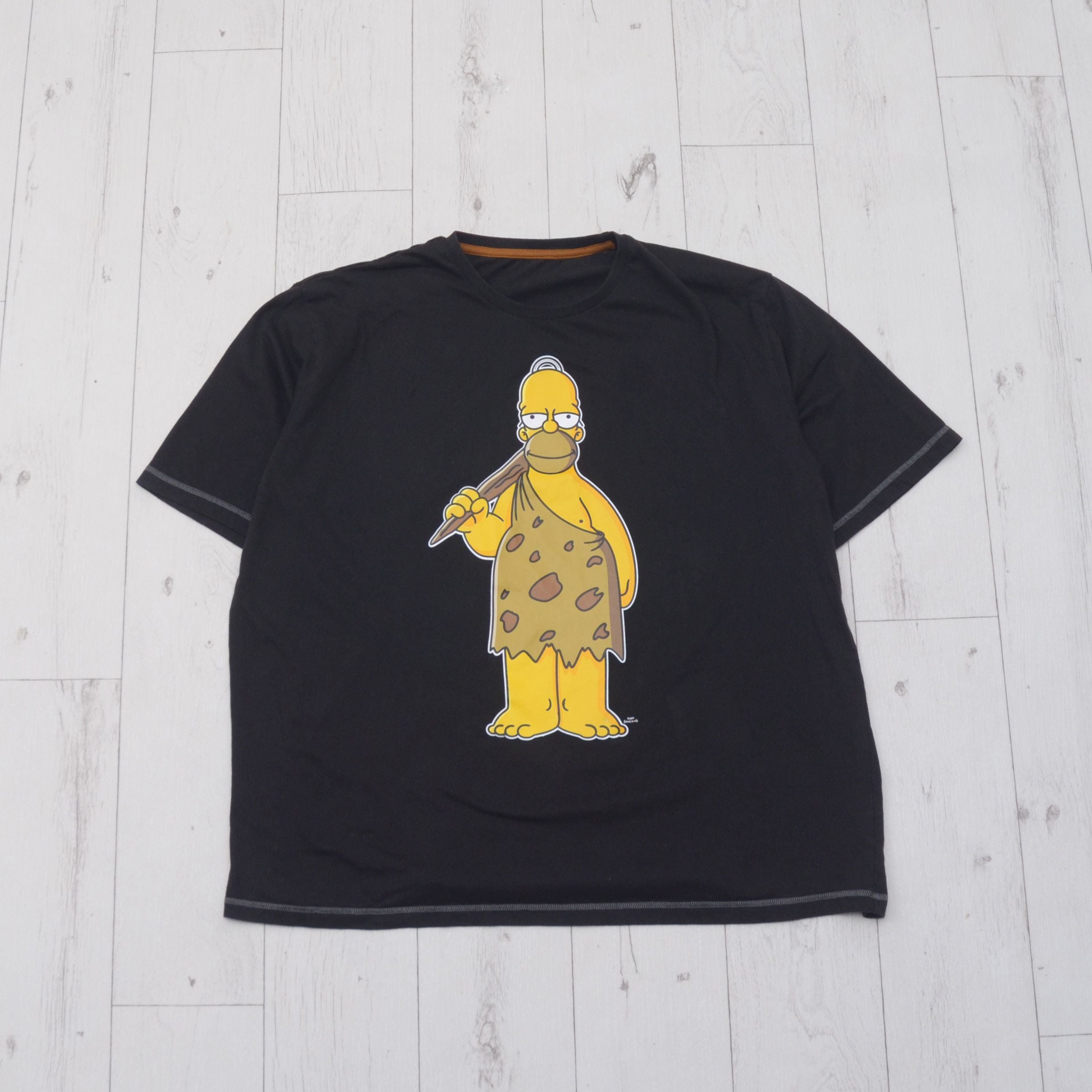 Vintage Homer Simpsons Flintstones Caveman Funny Tee 2009 Hoodie, Sweatshirt | PodTeesHub.com