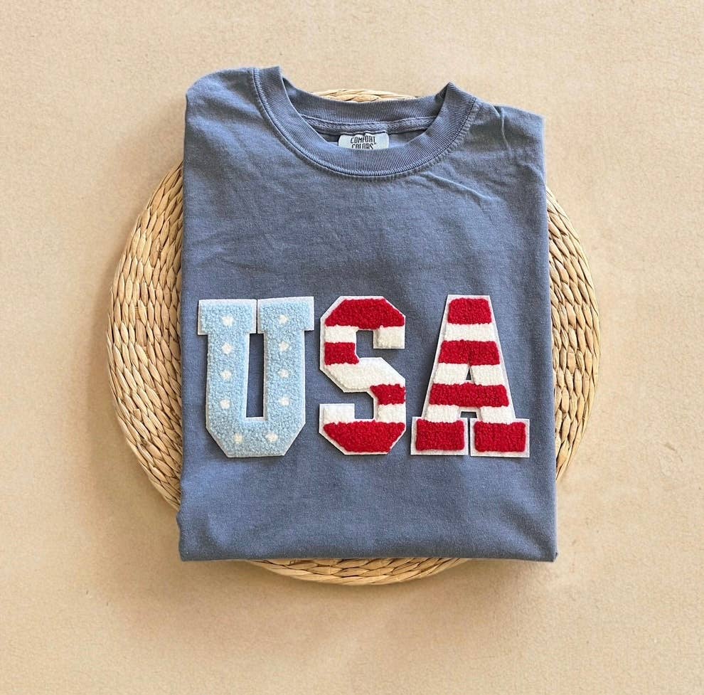 Comfort Colors USA Patriotic 4th of July Shirt, USA Tee Hoodie, Sweatshirt | PodTeesHub.com