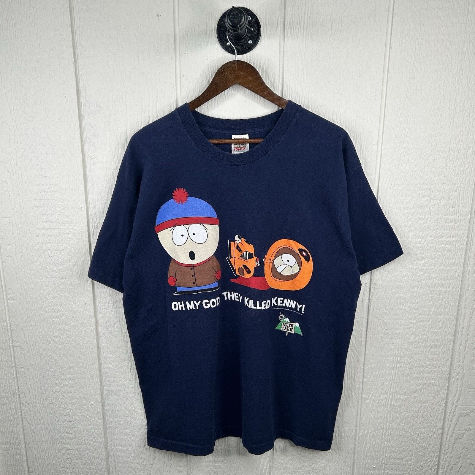 Gildan 1997 Vintage South Park Kyle Kenny Death Size Xl T-Shirts, Hoodie, Sweatshirt